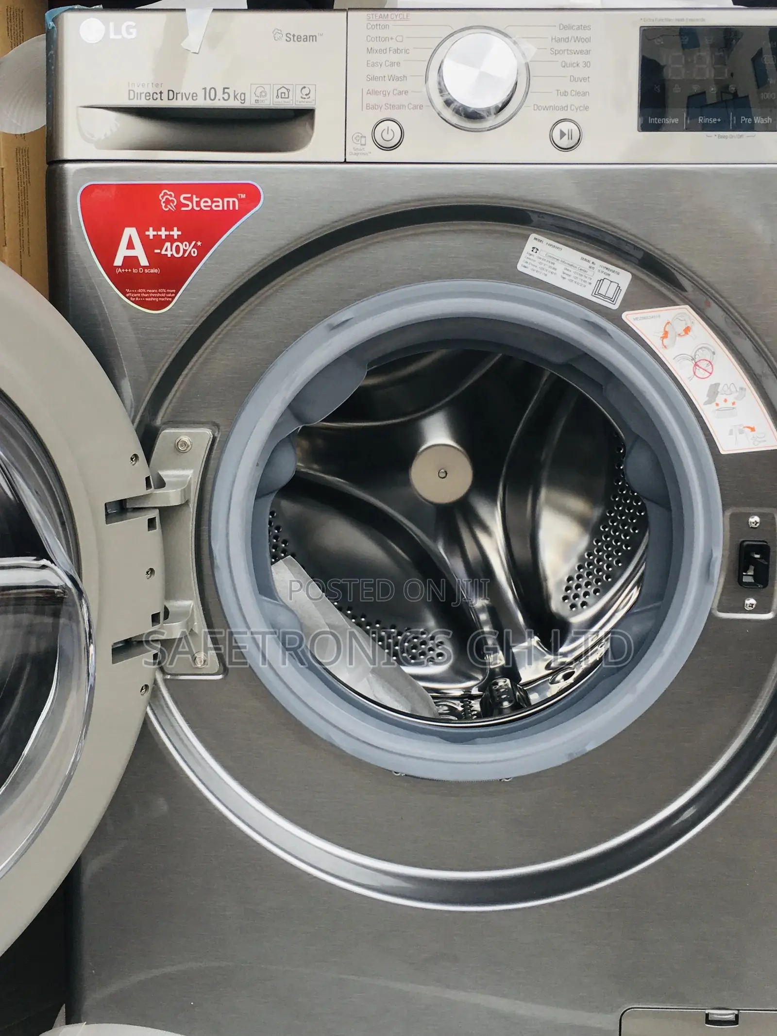 10.5kg Washingmachine Frontload Fullyautomatic LG Gray