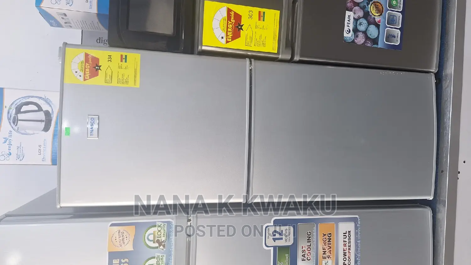 Quality_nasco 116litres Double Door Fridge_bottom Freezer
