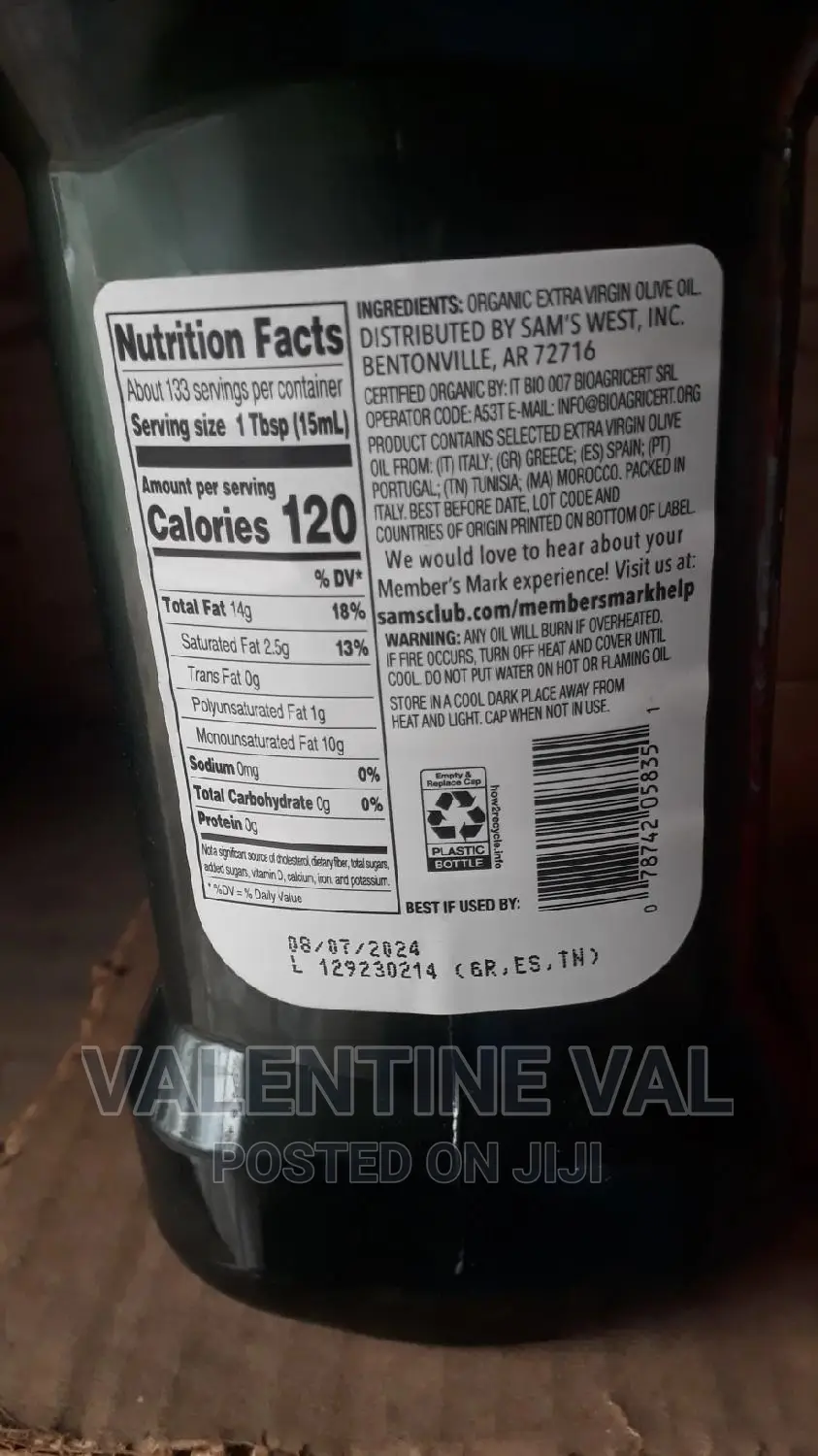 Extra Virgin Organic Oil From Member Mark