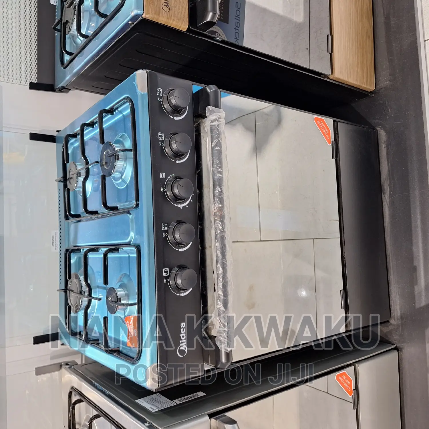 60mx60m_midea 4 Burners With Oven Grill Glass