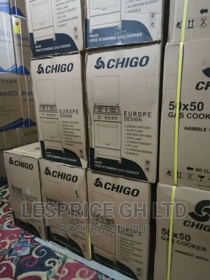 Chigo 50x50 4br Brand New Gas Cooker