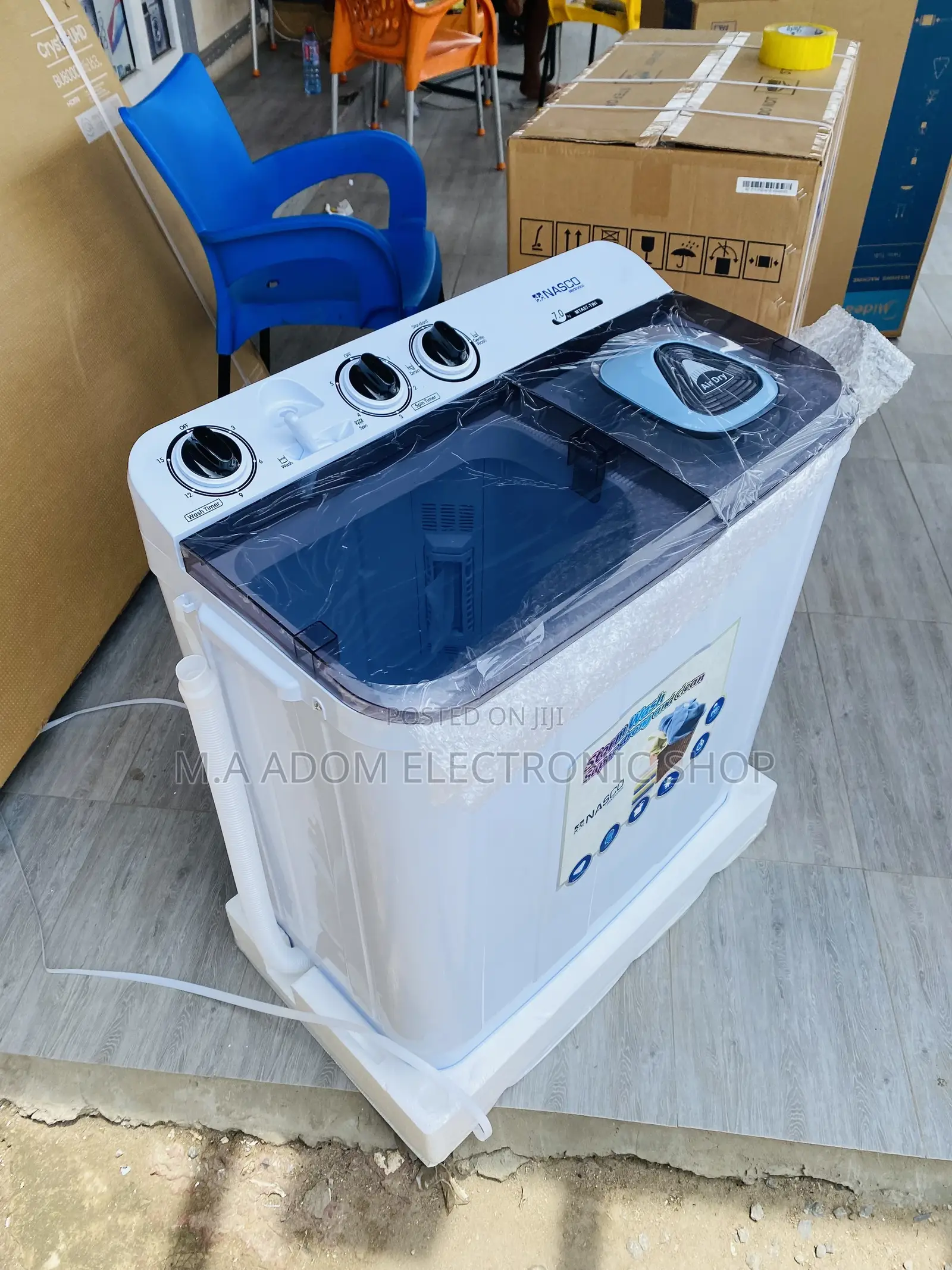 Extremely Quality Nasco 7kg Top Load Washing Machine,White.