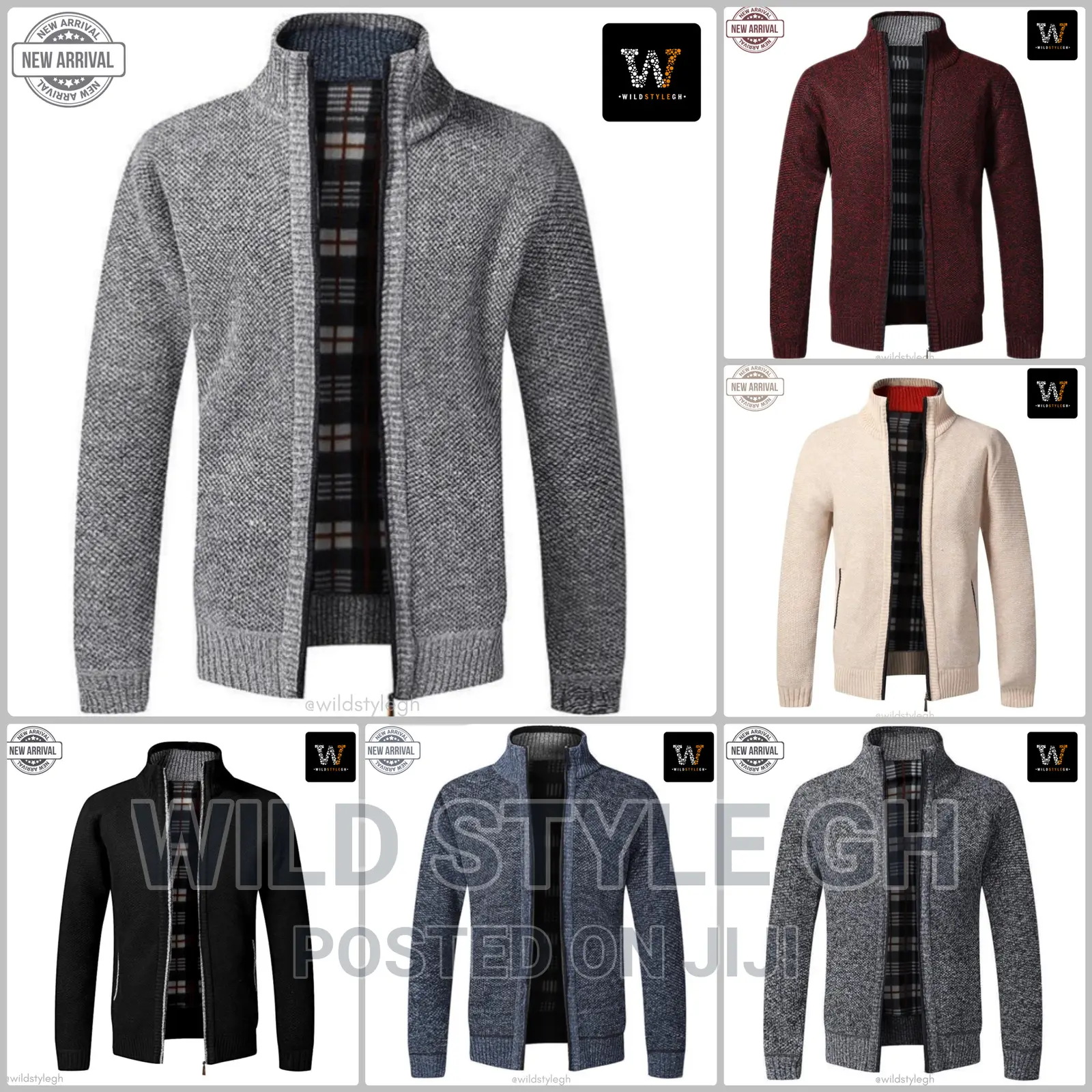 Quality Knitted Zipper Sweater Jacket