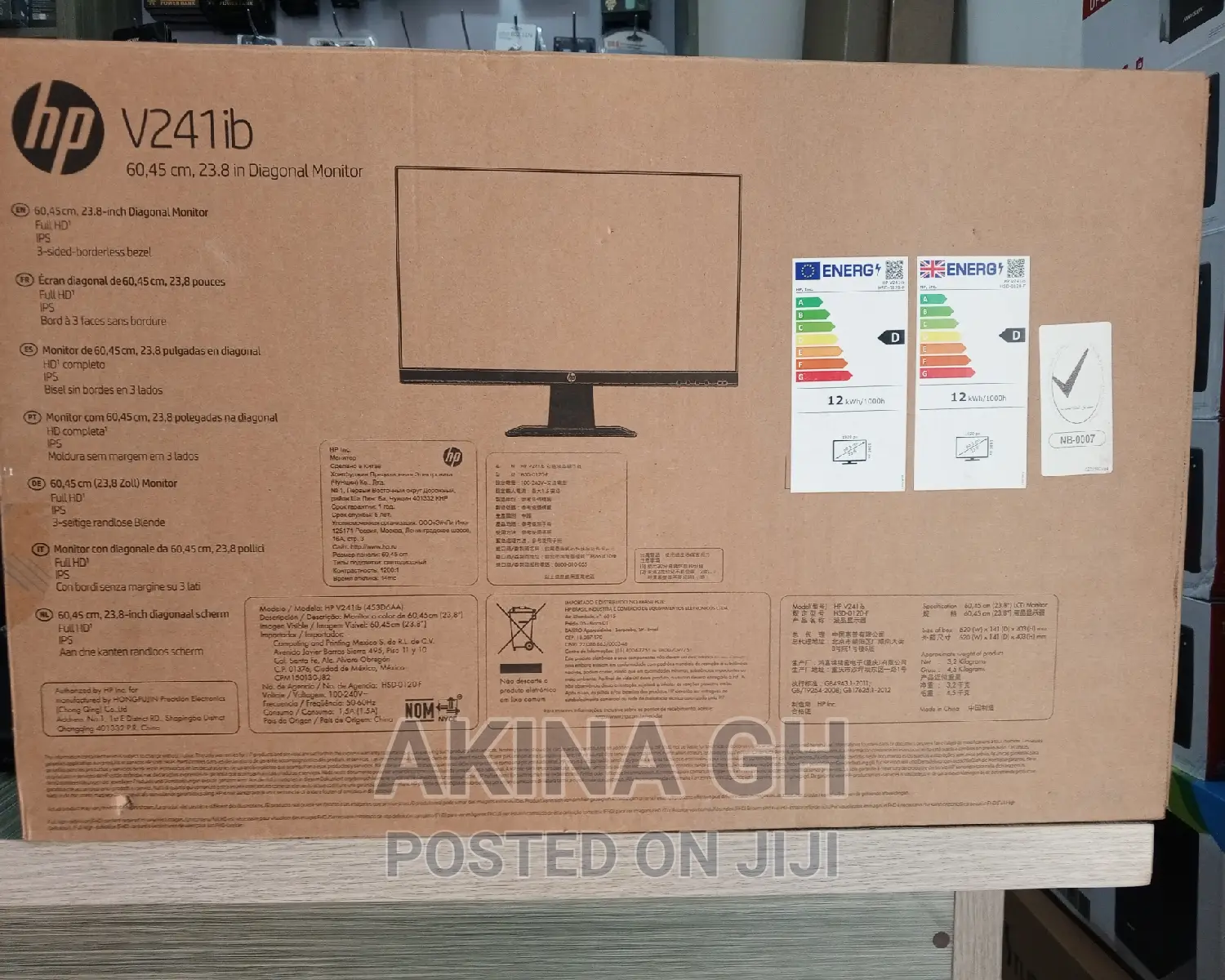 Hp V241ib G5 FHD Monitor 24 Inch Monitor