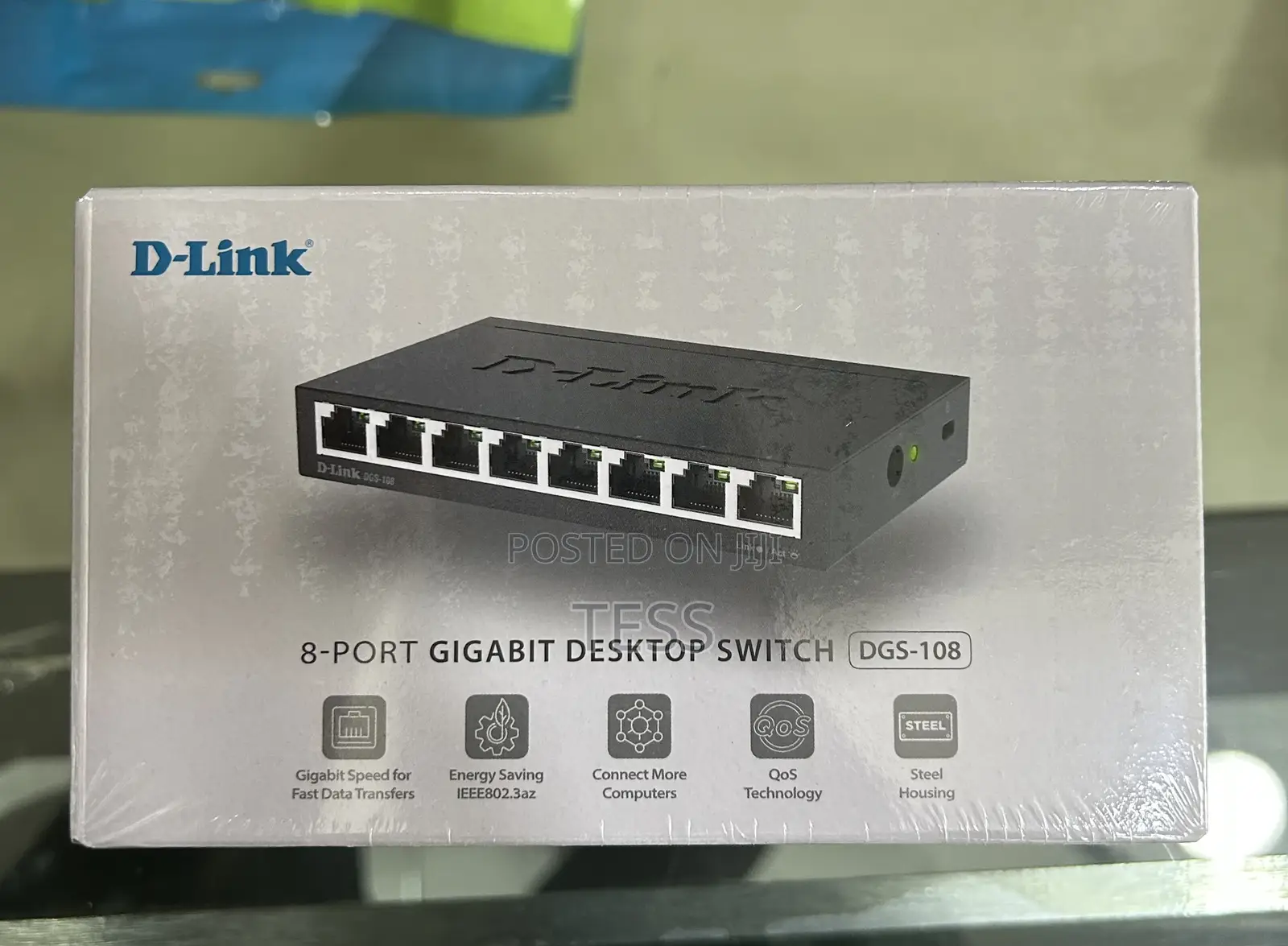 D-Link 8port Switch Gigabit Unmanaged Metal DGS-108
