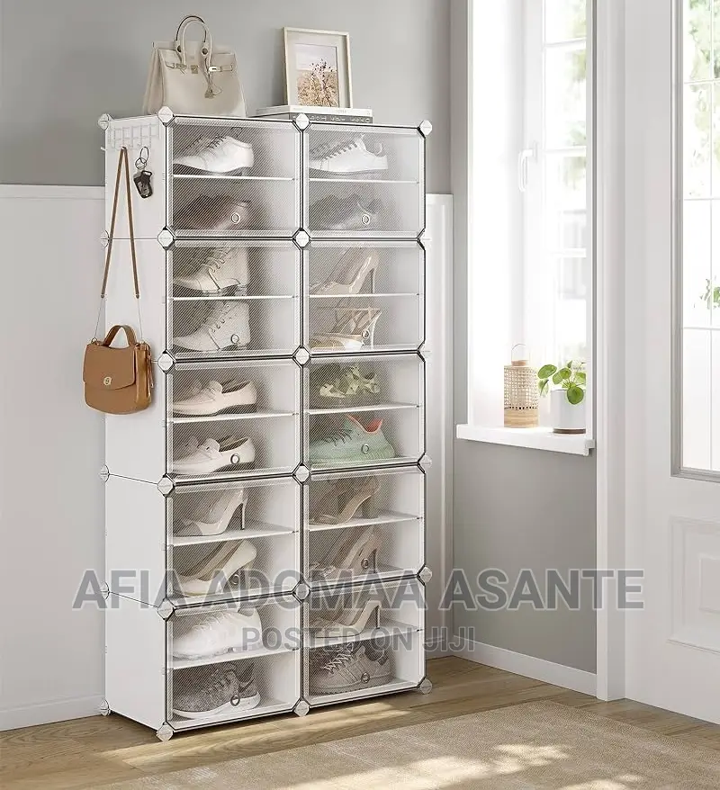 10*10, 20 Space Plastic Shoe Rack