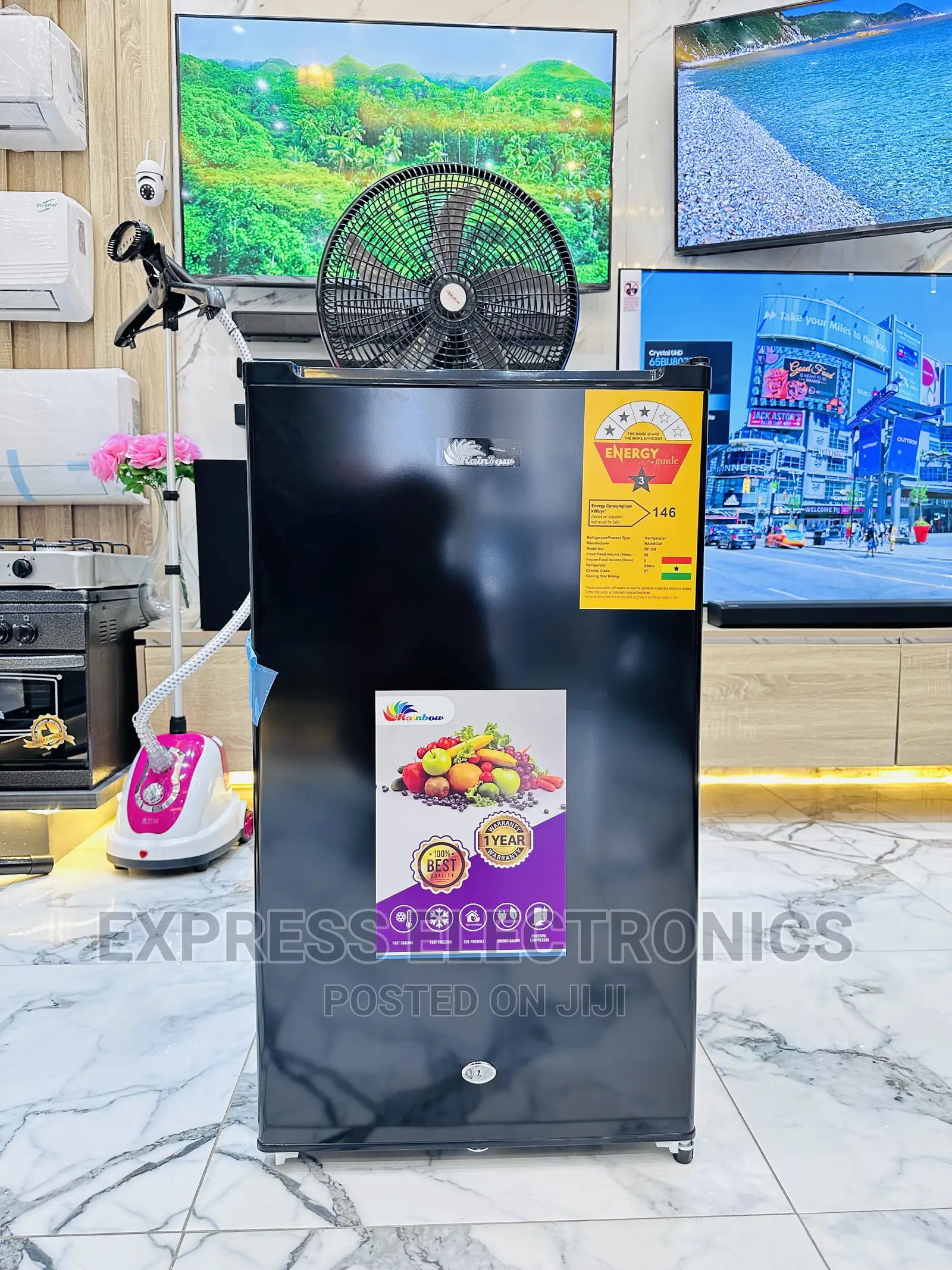 Black Rainbow Table Top Fridge Look Very Stylish Design
