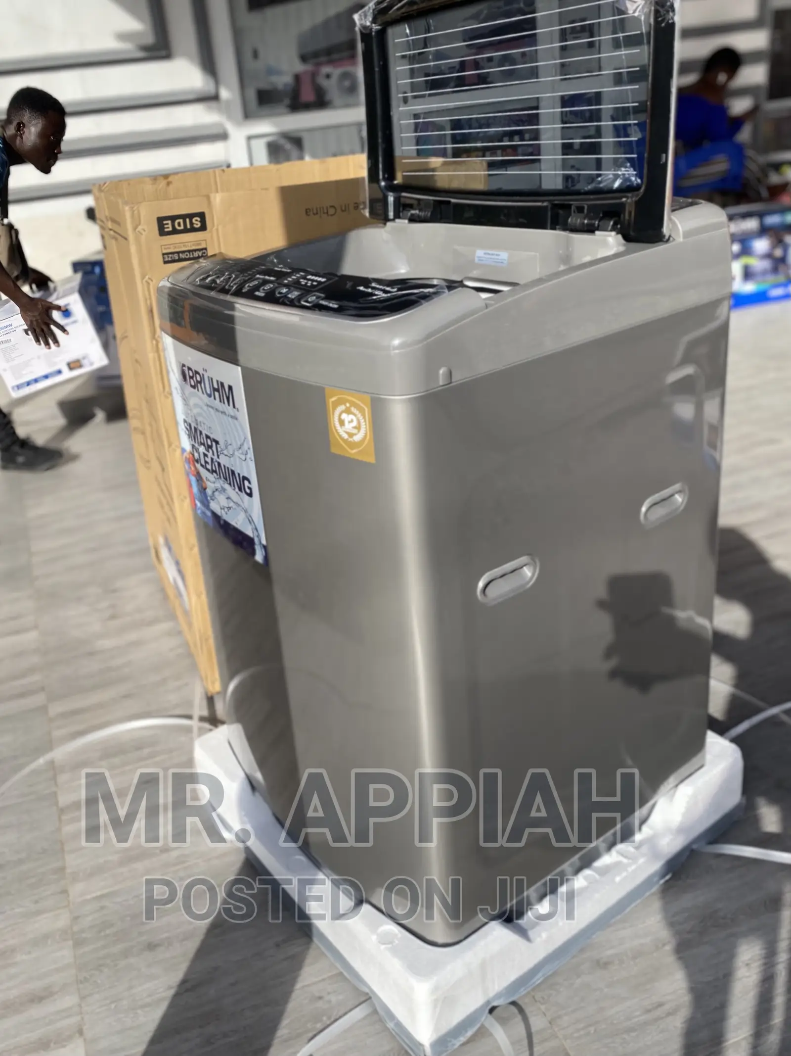 Automatically Bruhm 12kg Top Load Washing BBWT-120SG 