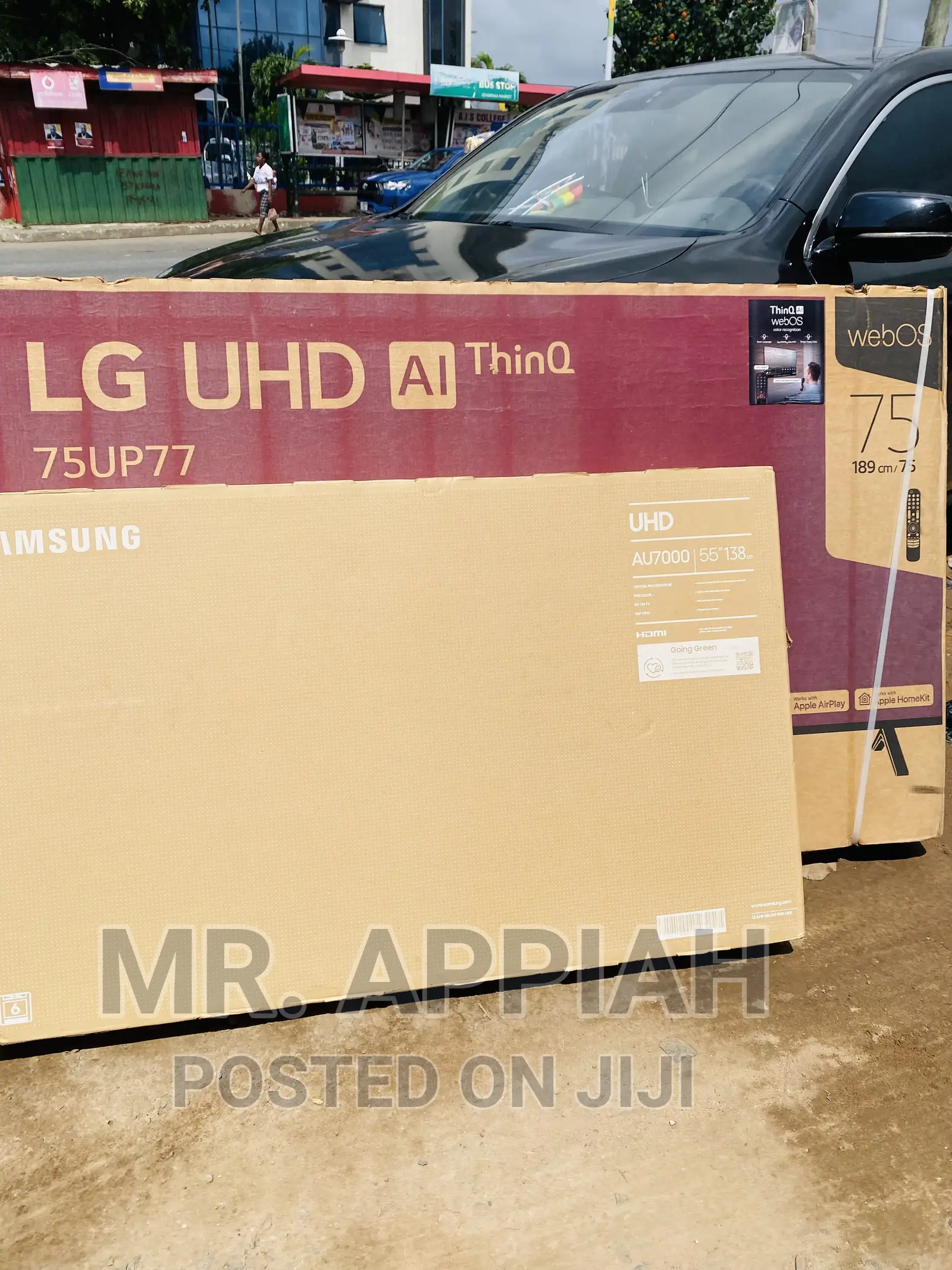 Basic Black Samsung 55bu8000 55” Uhd Crystal Smart Tv