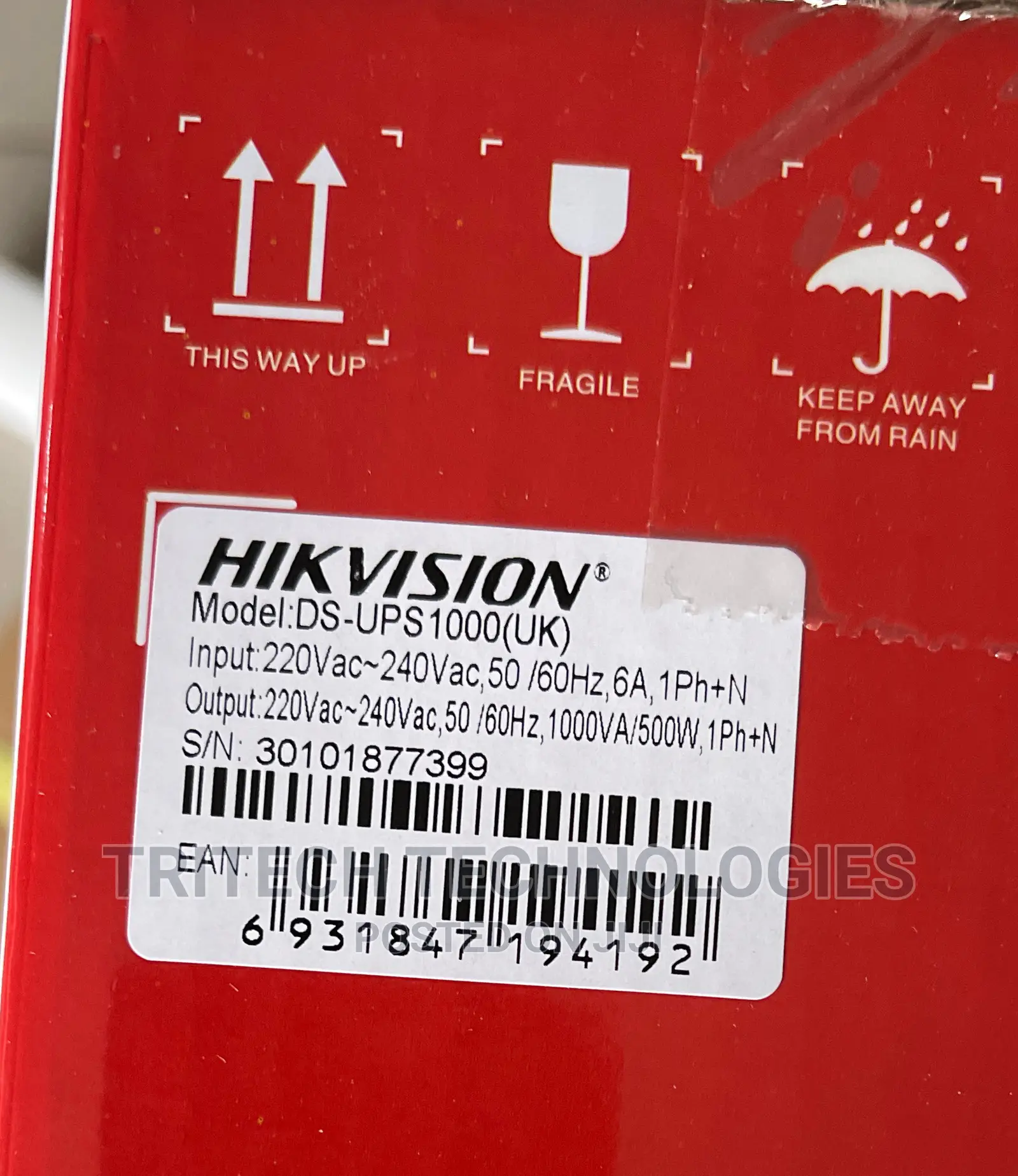 Hikvision Ups 1000va Ds-Ups1000