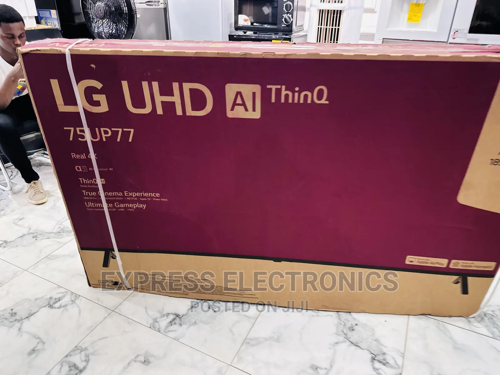 Crisper Dialogue UHD Smart Lg Tv  75”Up7760