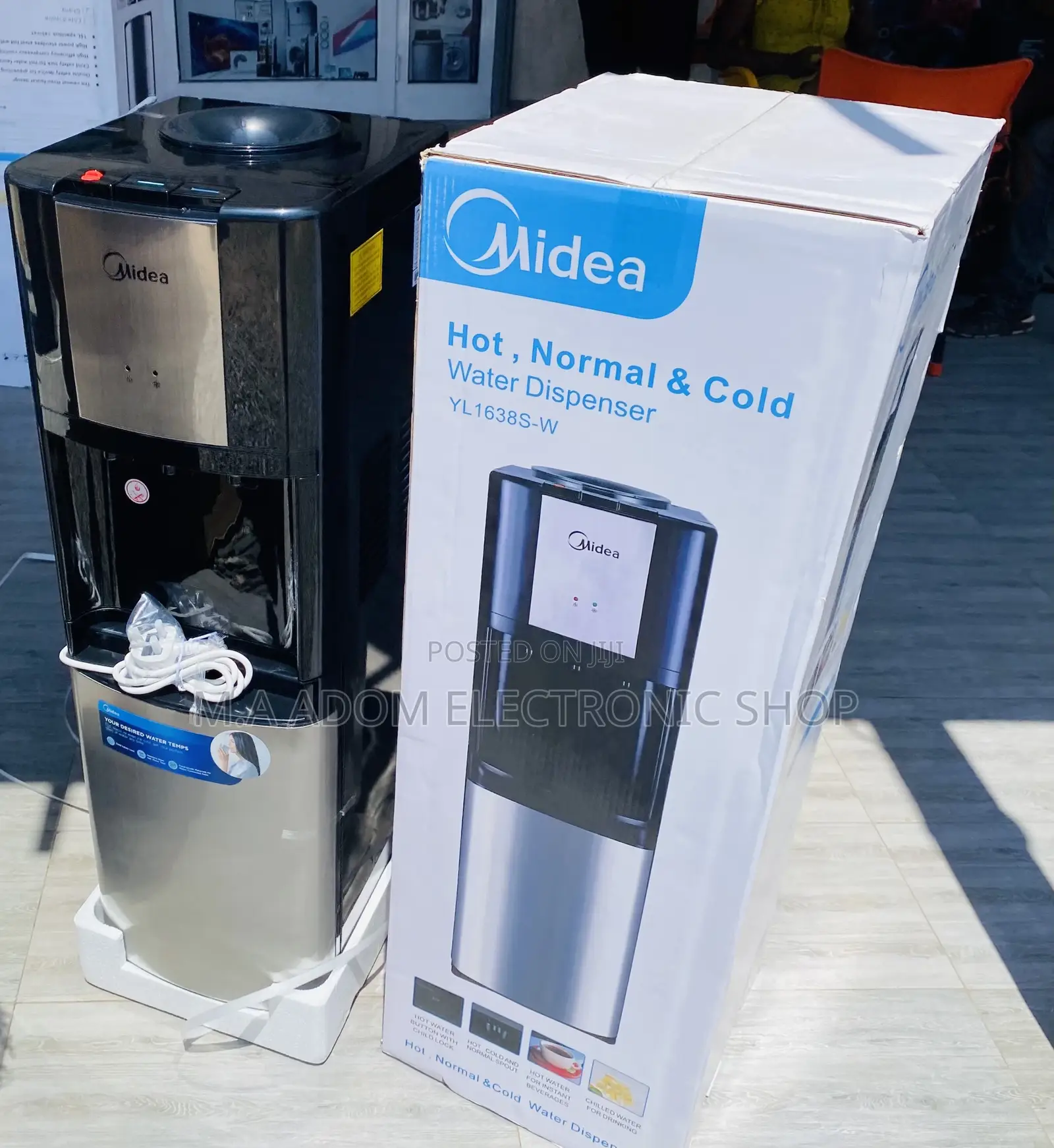 Super Chilling Midea Hot/Cold and Normal Dispenser,YL1638S-W