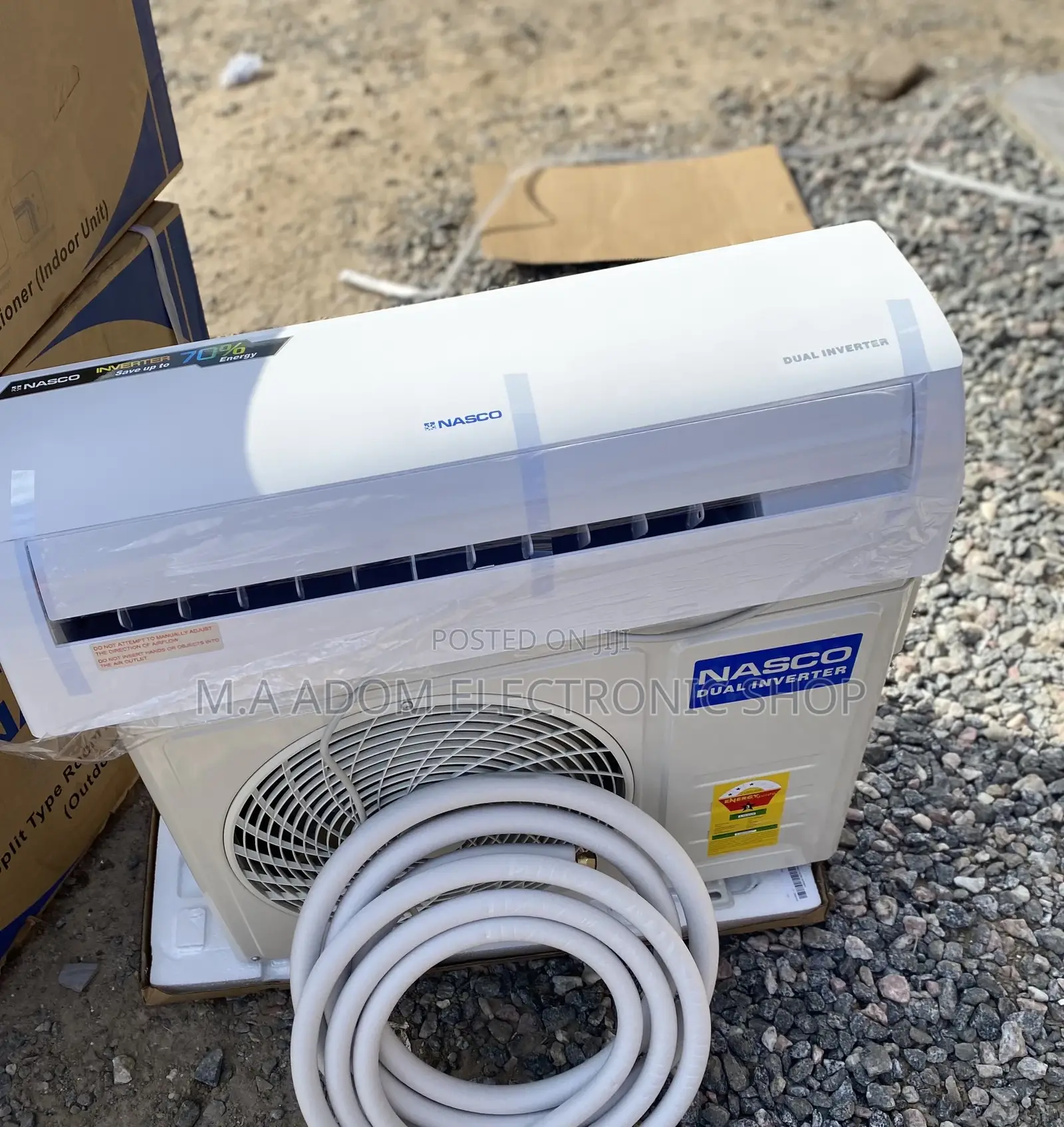 Sealed in Box Nasco 1.5hp Dual Inverter Ac(White)