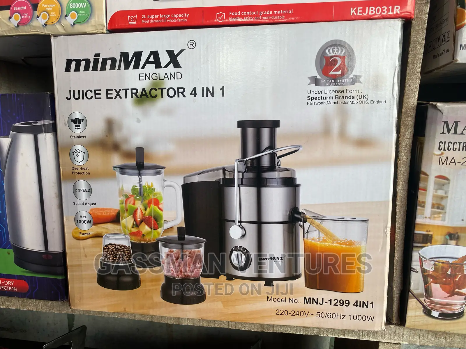 Minmax 4 in 1 Juice Extractor With Blender Food Processor