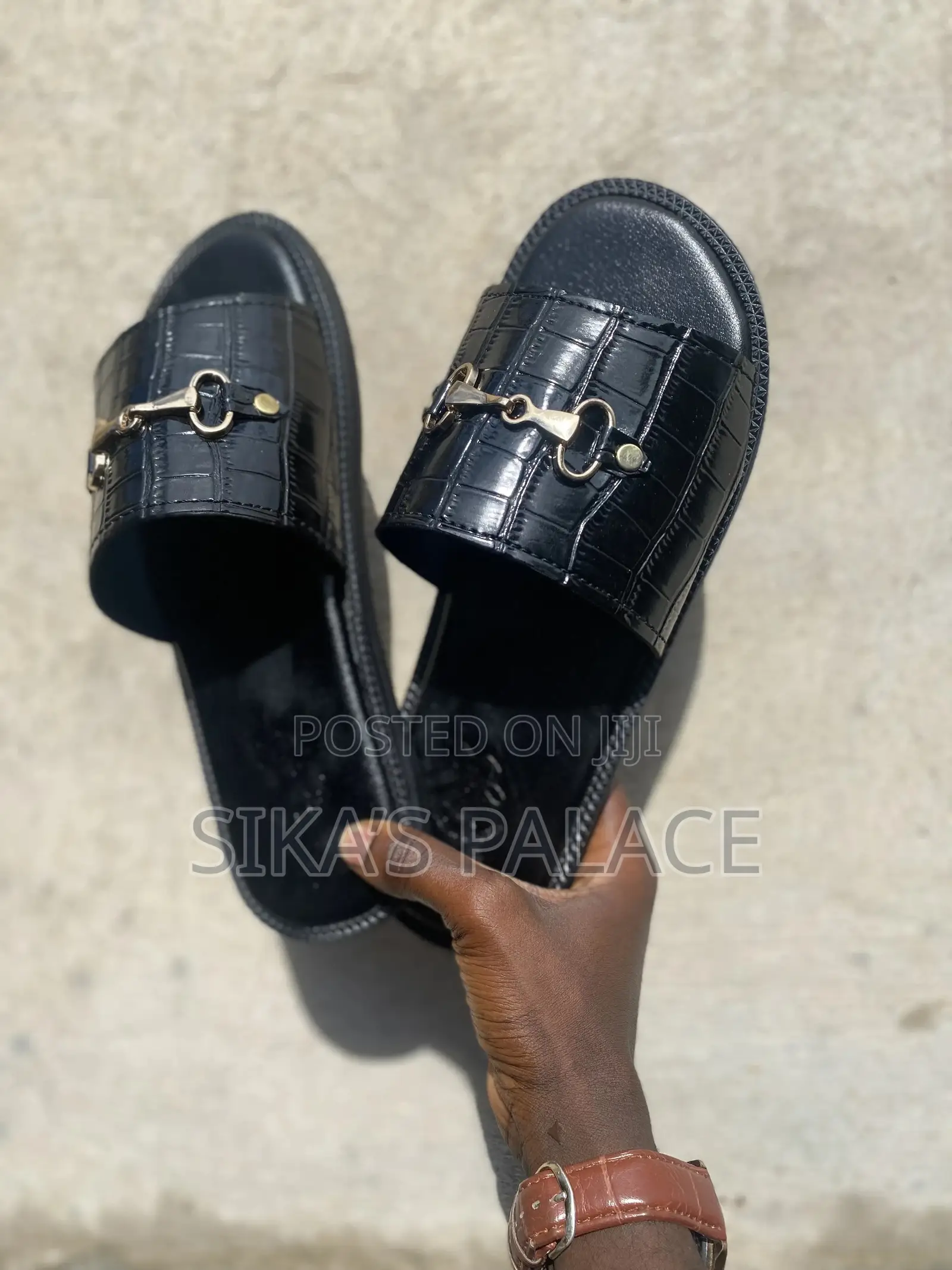 Crocodile Skin Slippers