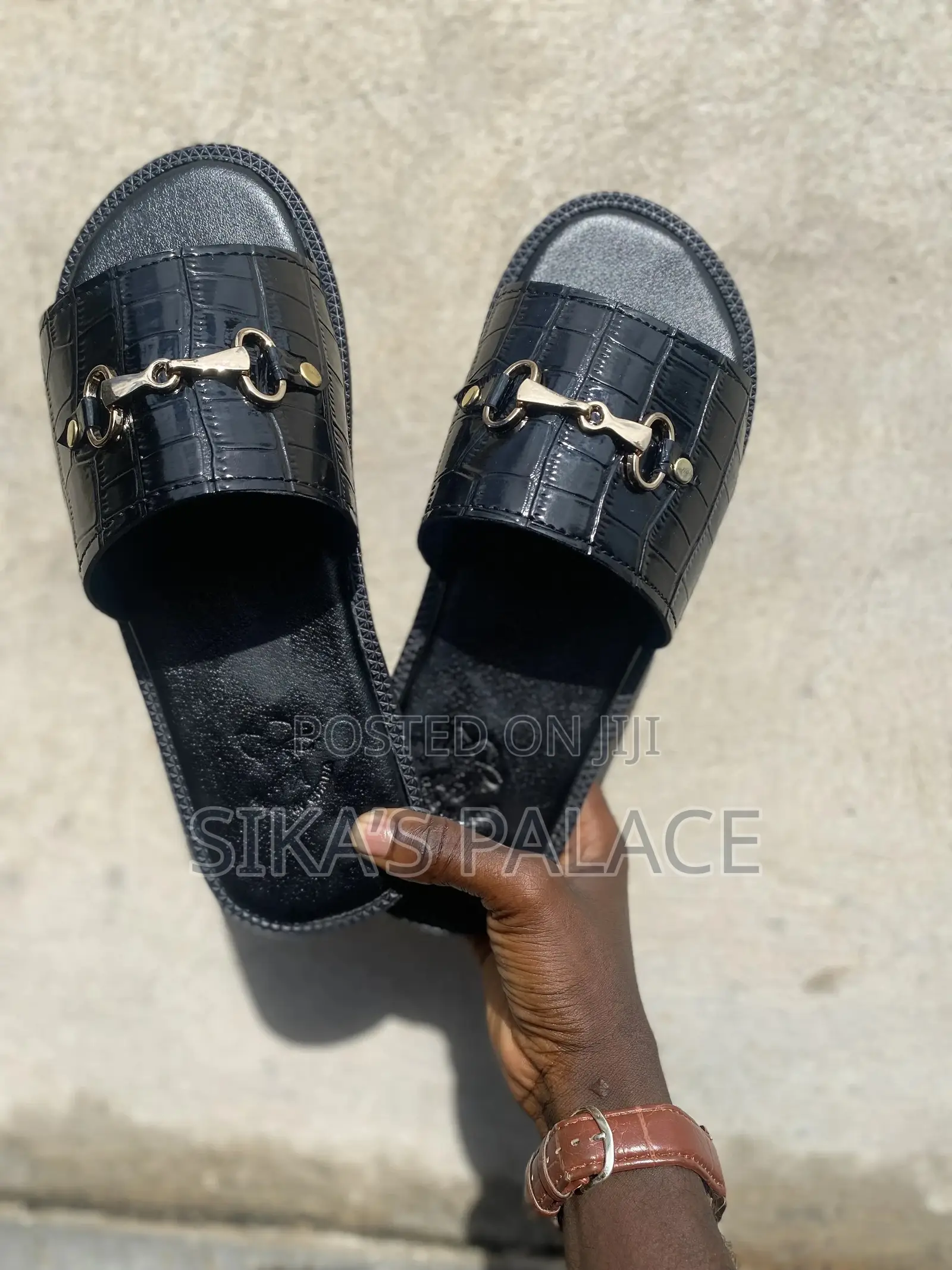 Crocodile Skin Slippers