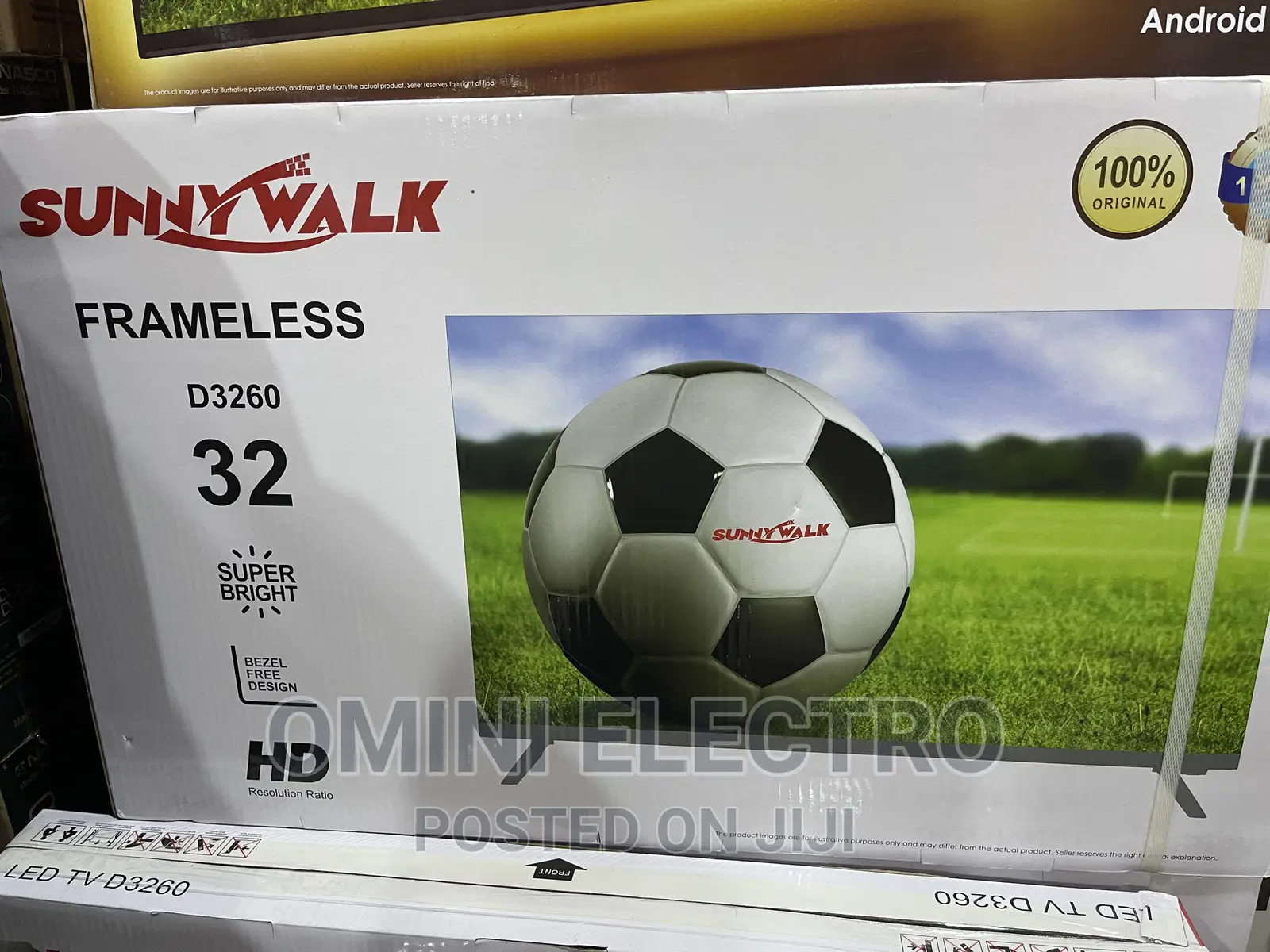 Brand New Sunny 32 Frameless Digital Satellite Tv