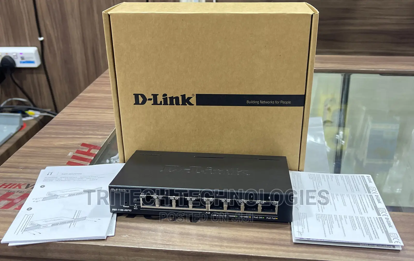 D-Link 8port Gigabit Poe Smart Managed Switch DGS-1100-08pv2