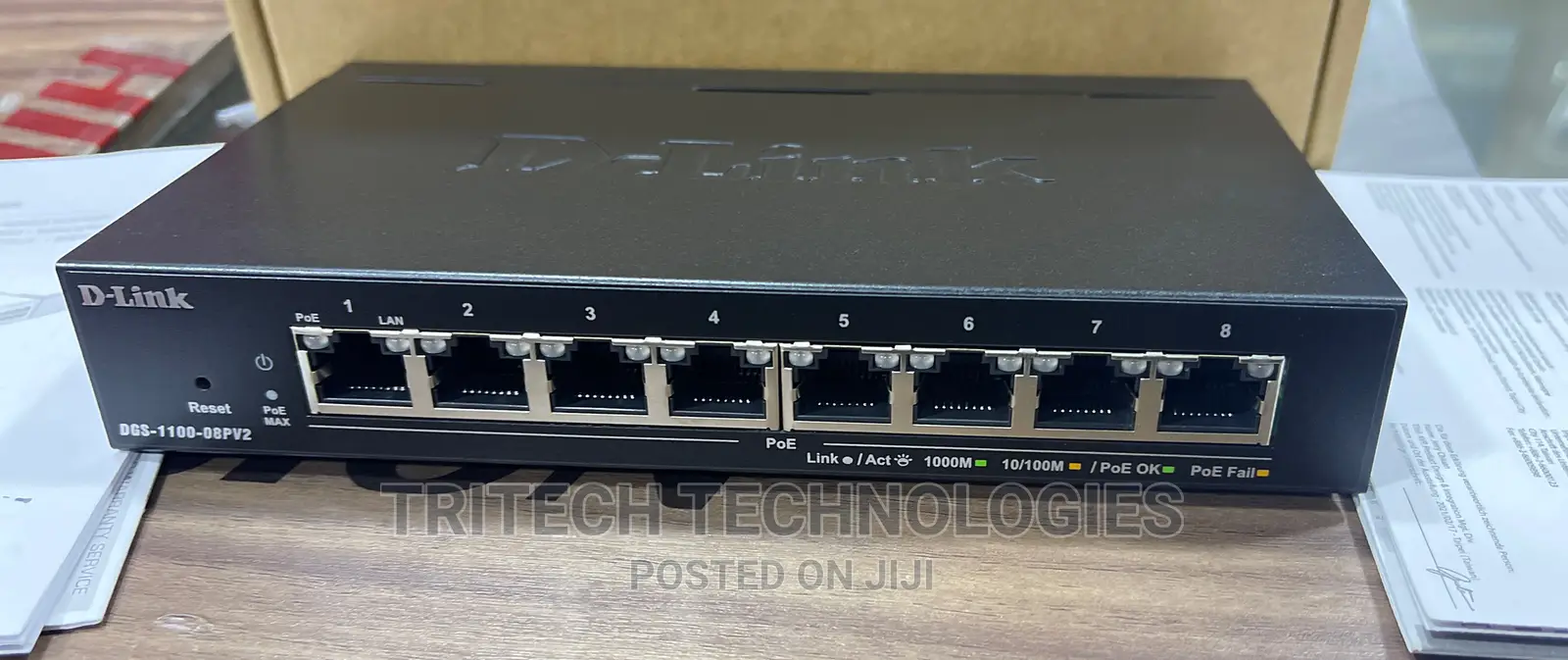 D-Link 8port Gigabit Poe Smart Managed Switch DGS-1100-08pv2