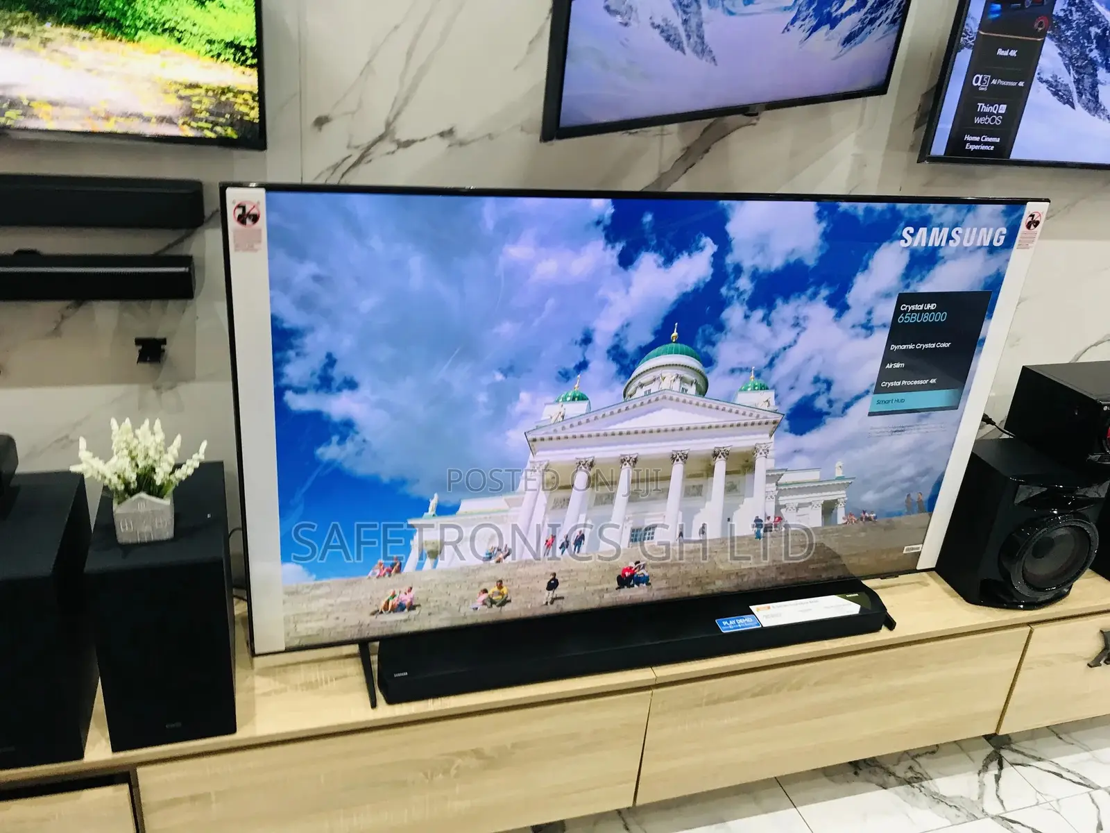 Sealed BU80 Samsung Smart 65 Inches Glossy LED Tv 