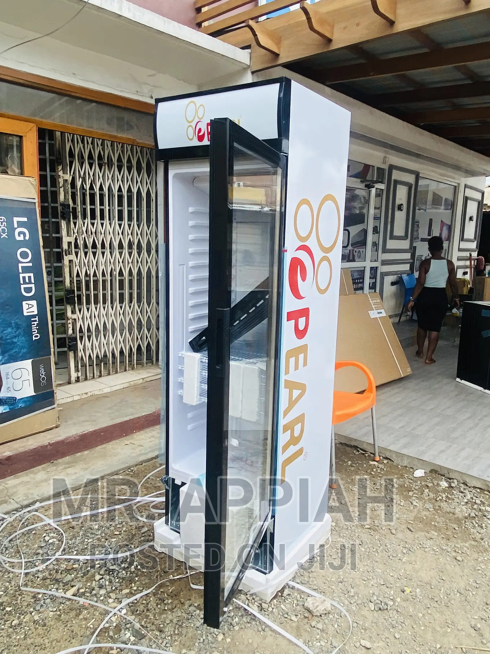 Fast Chilling Pearl Double Door Display Fridge(PVC 424-2b).