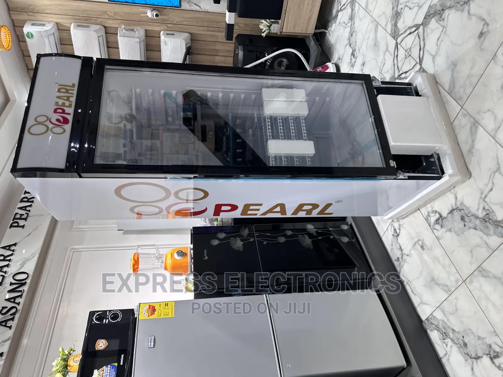 Elegant Design Pearl Display Fridge Single Door PVC 424-2b