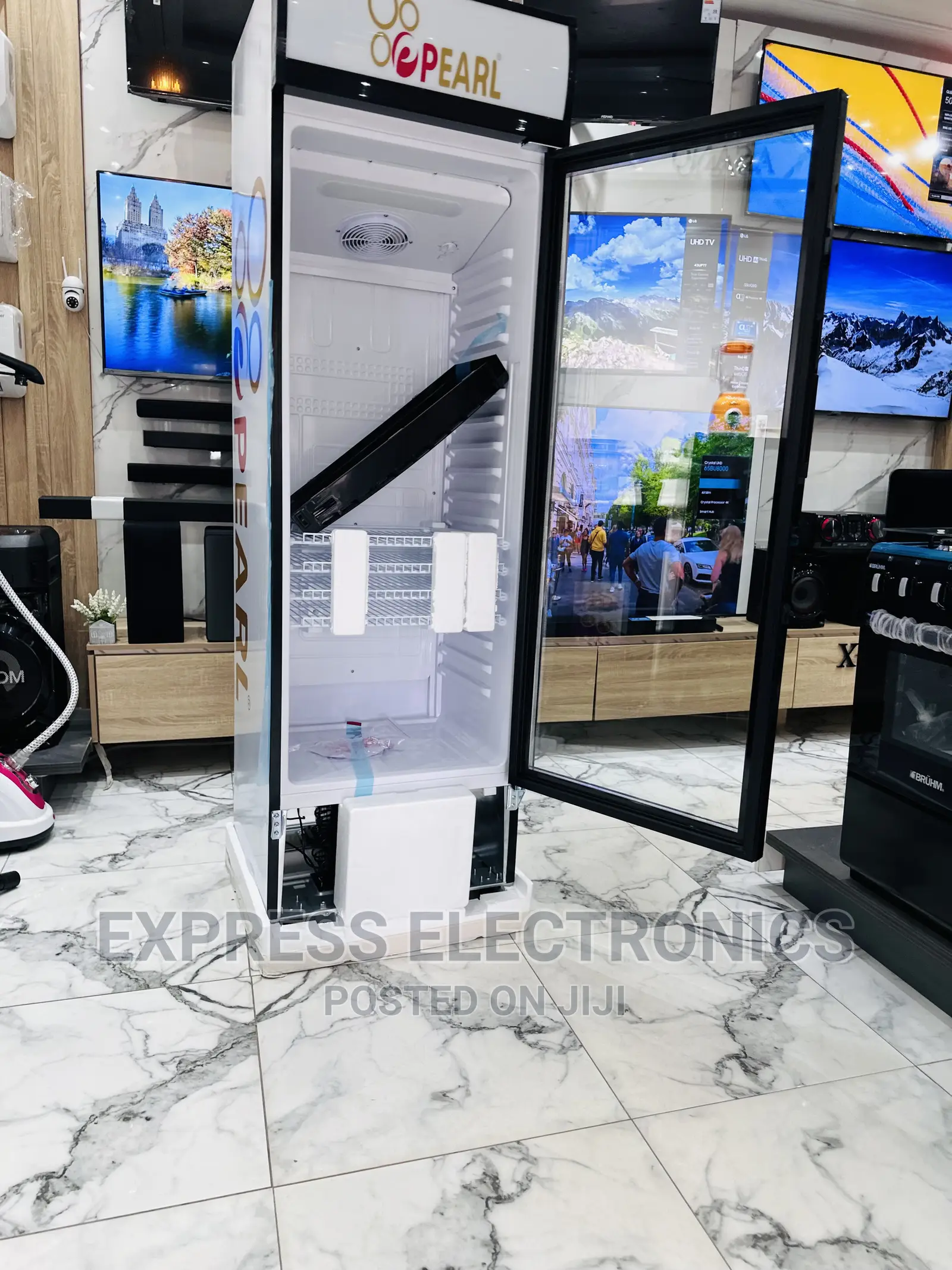 Brand New Pearl Display Fridge PVC 424-2B.Single Door