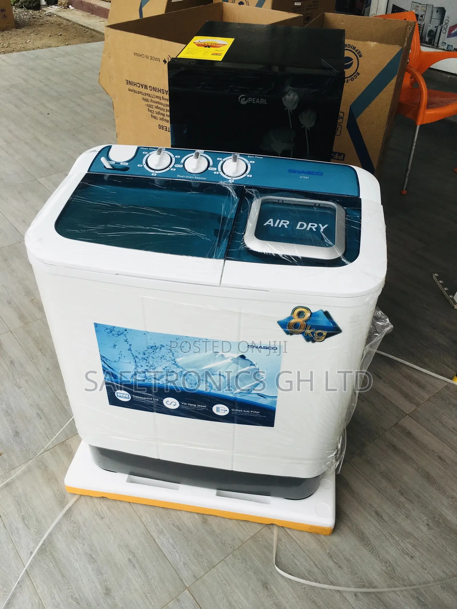 Twintub Nasco Washingmachine Topload Semiautomatic 8kg 