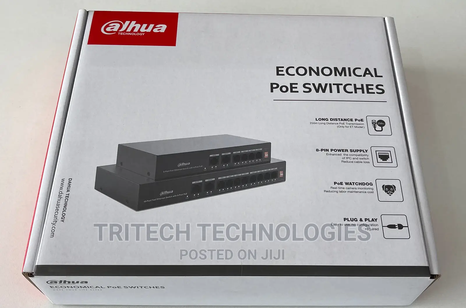 Dahua 4port Poe Switch With 2port Uplink