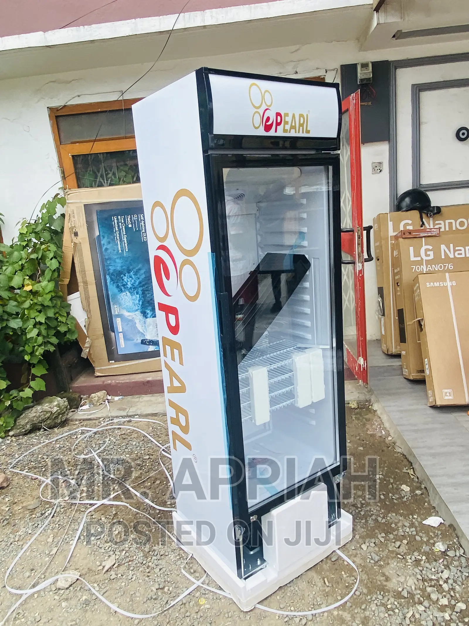 Low Energy Consumption Pearl PVC 424-2b Display Fridge