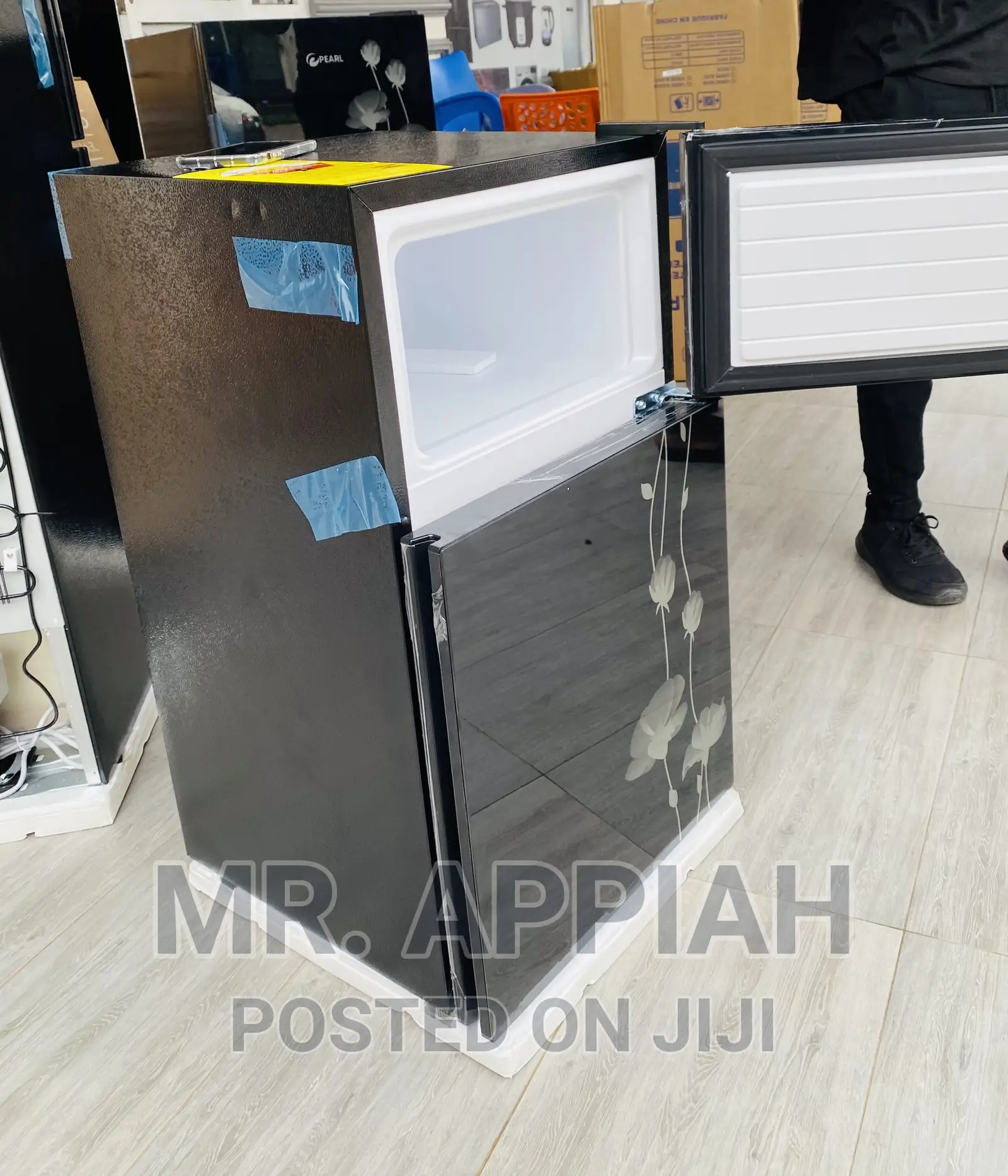 Classic Design Pearl Top Freezer Fridge(PF-10T)Mirror 