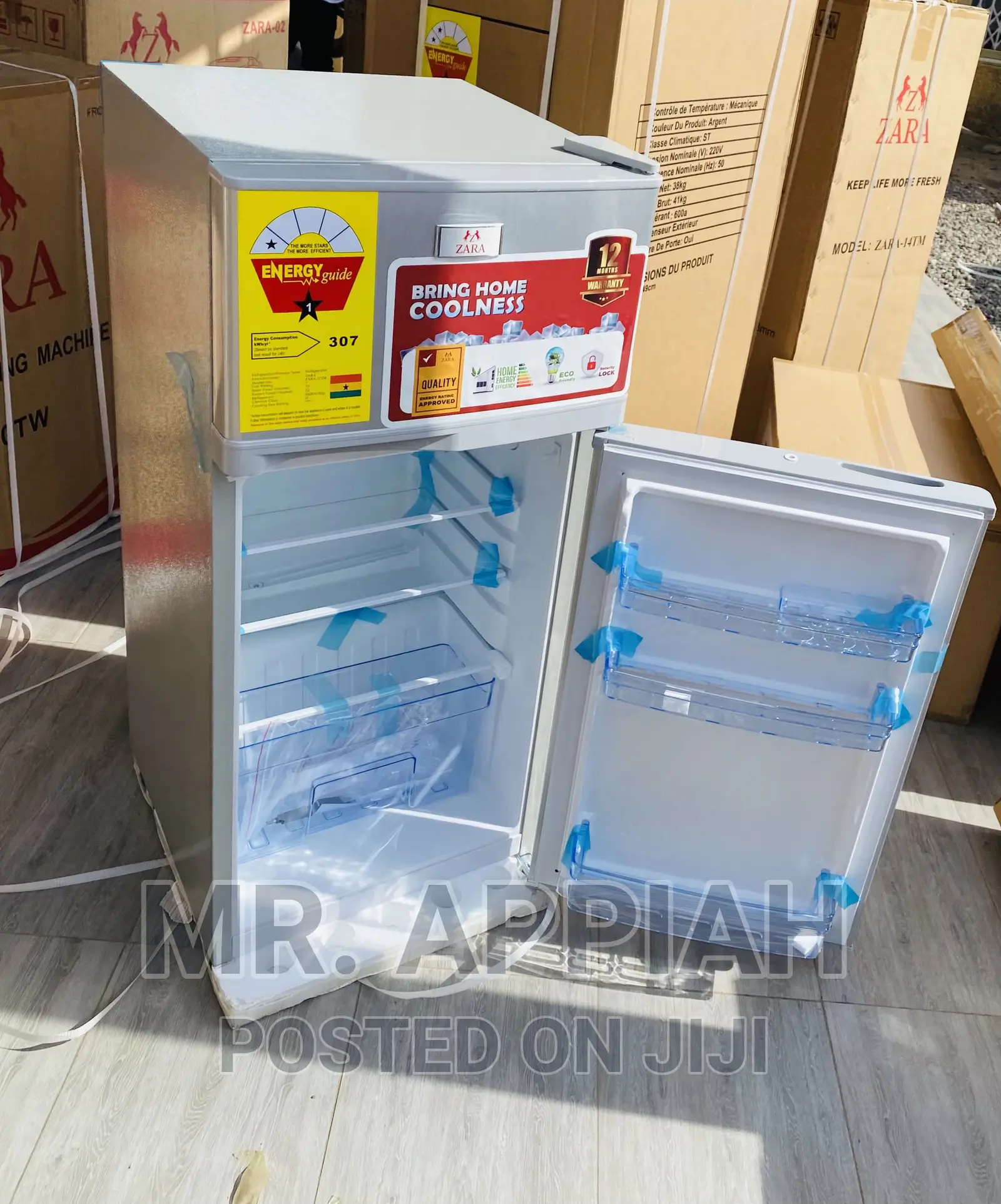 Shop Authentic Zara 12TM Double Door Refrigerator(Silver).