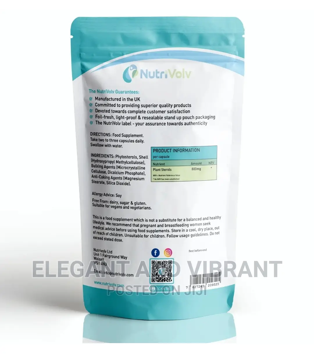 Plant Sterols 800mg - 95% Phytosterols Cholesterol Heart