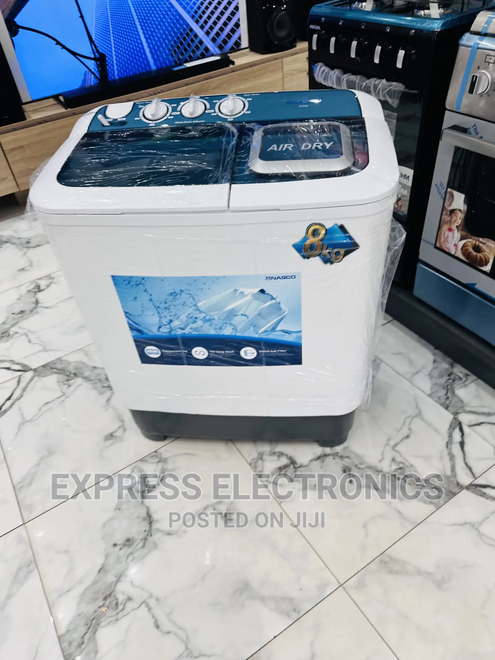 Low Noise Operation Nasco 8kg Topload Washing Machine