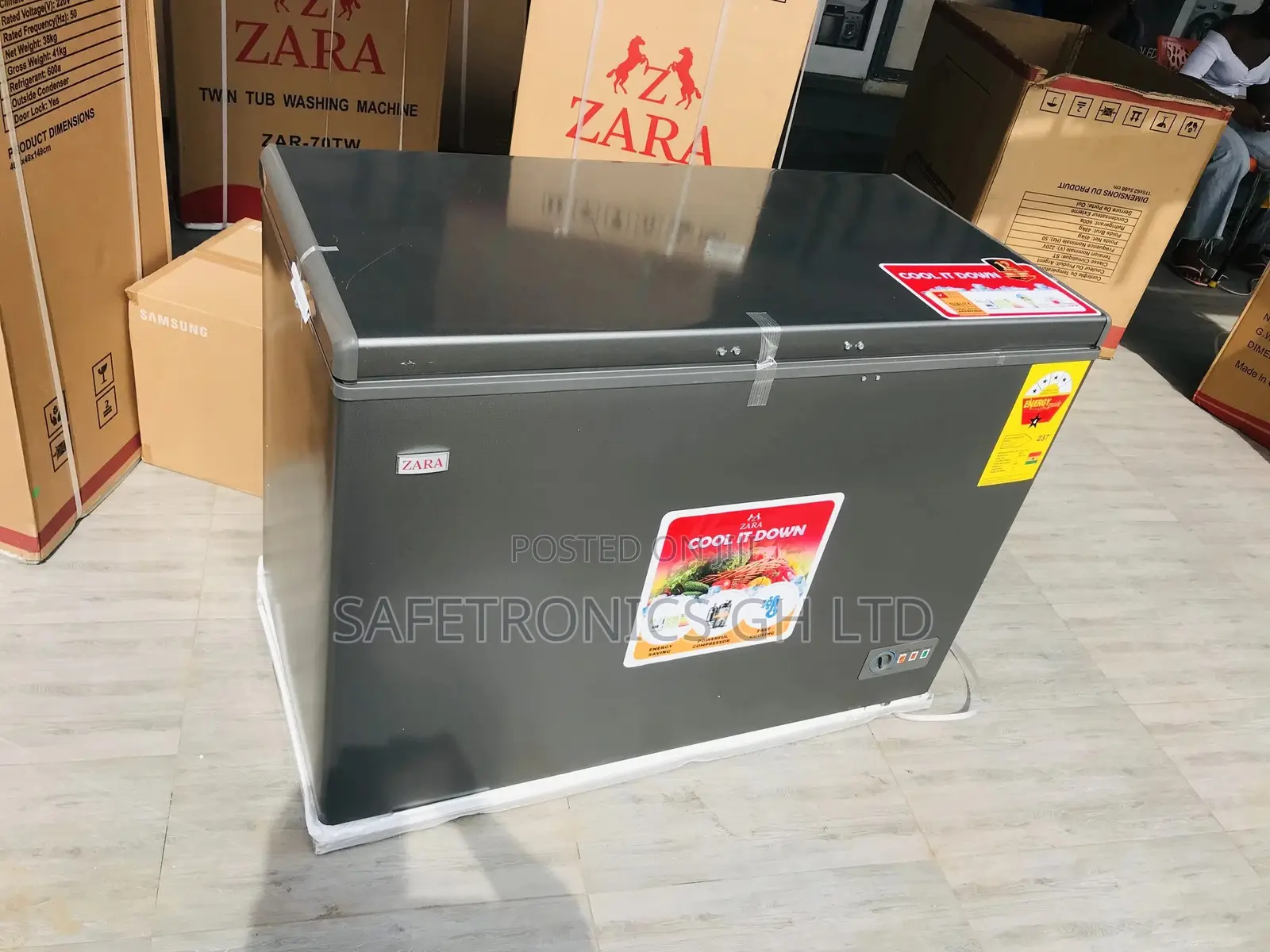 Best Glass Lid 270 Liters Chestfreezer Zara 360 Singledoor