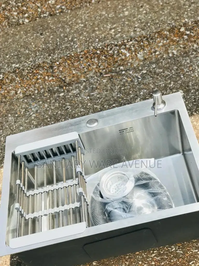 Single Bowl Sink - Silver Sink - Kitchen Worktop Sink