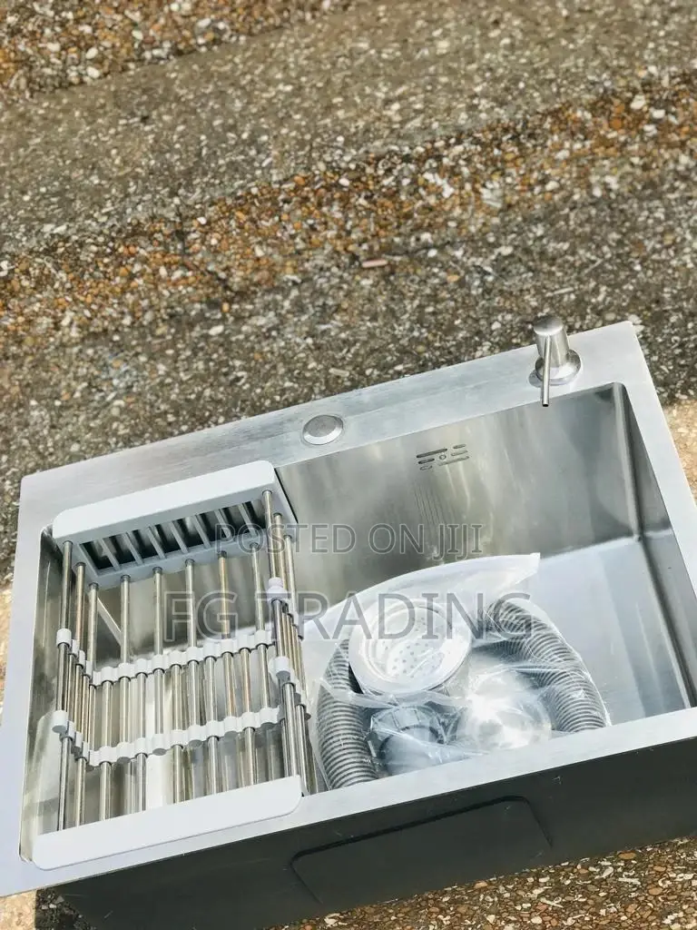 Single Bowl Sink - Silver Sink - Kitchen Worktop Sink