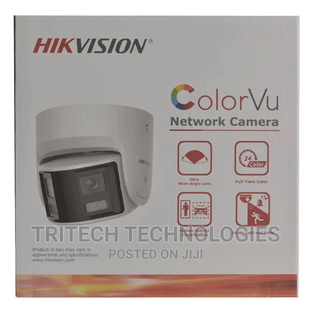 Hikvision 4mp Panoramic Colorvu Fixed Turret Ip Camera Dome