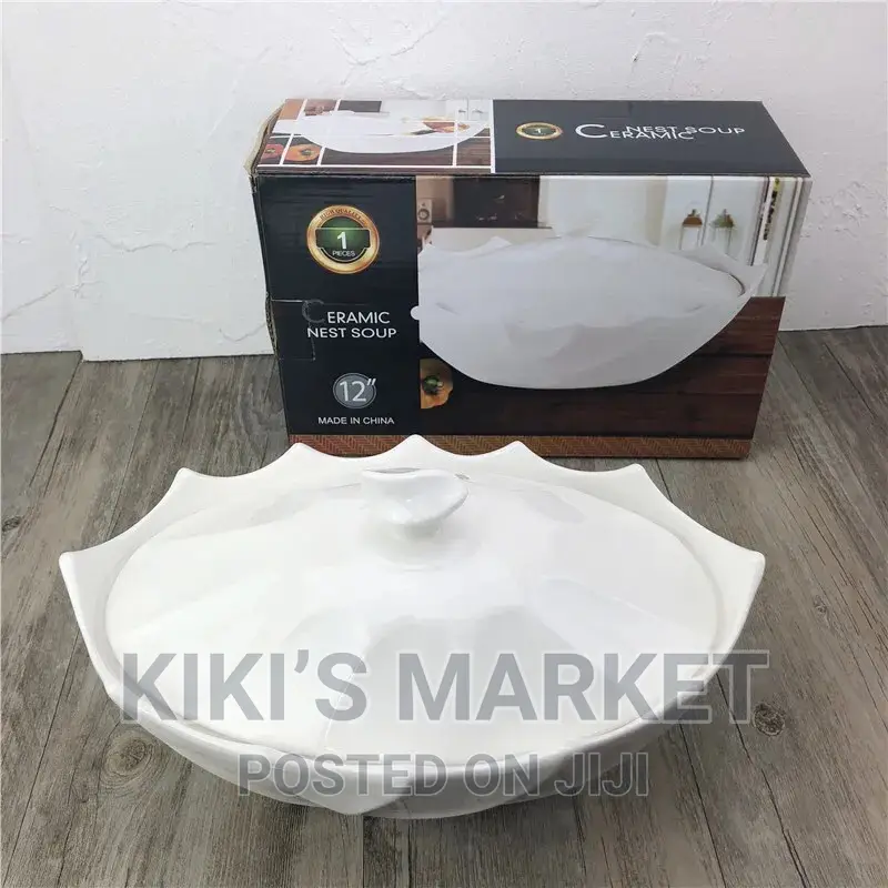 Ceramic Soup Tureen 12inch