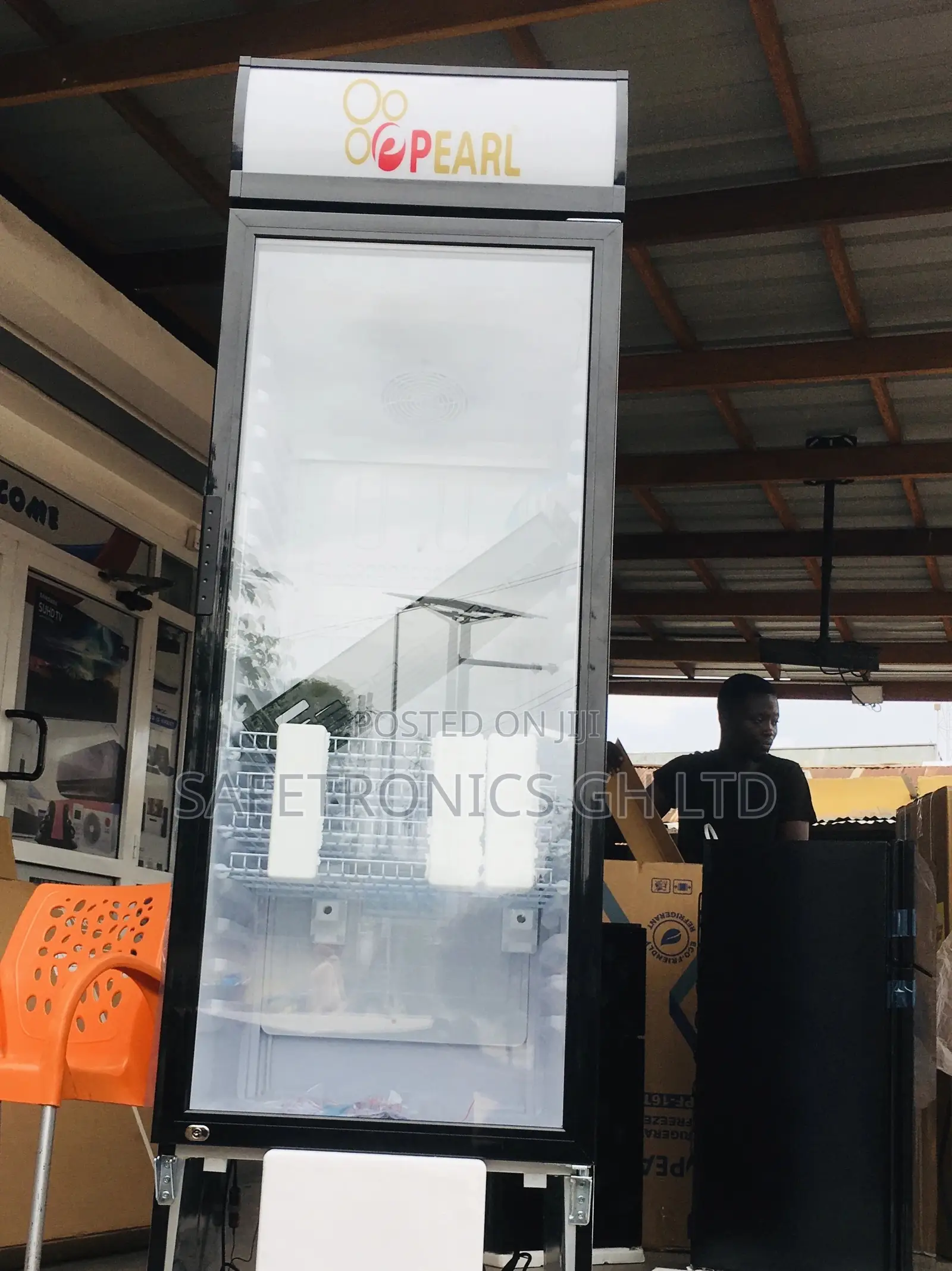 Electric Singledoor PVC-424-2b Pearl Display Fridge 