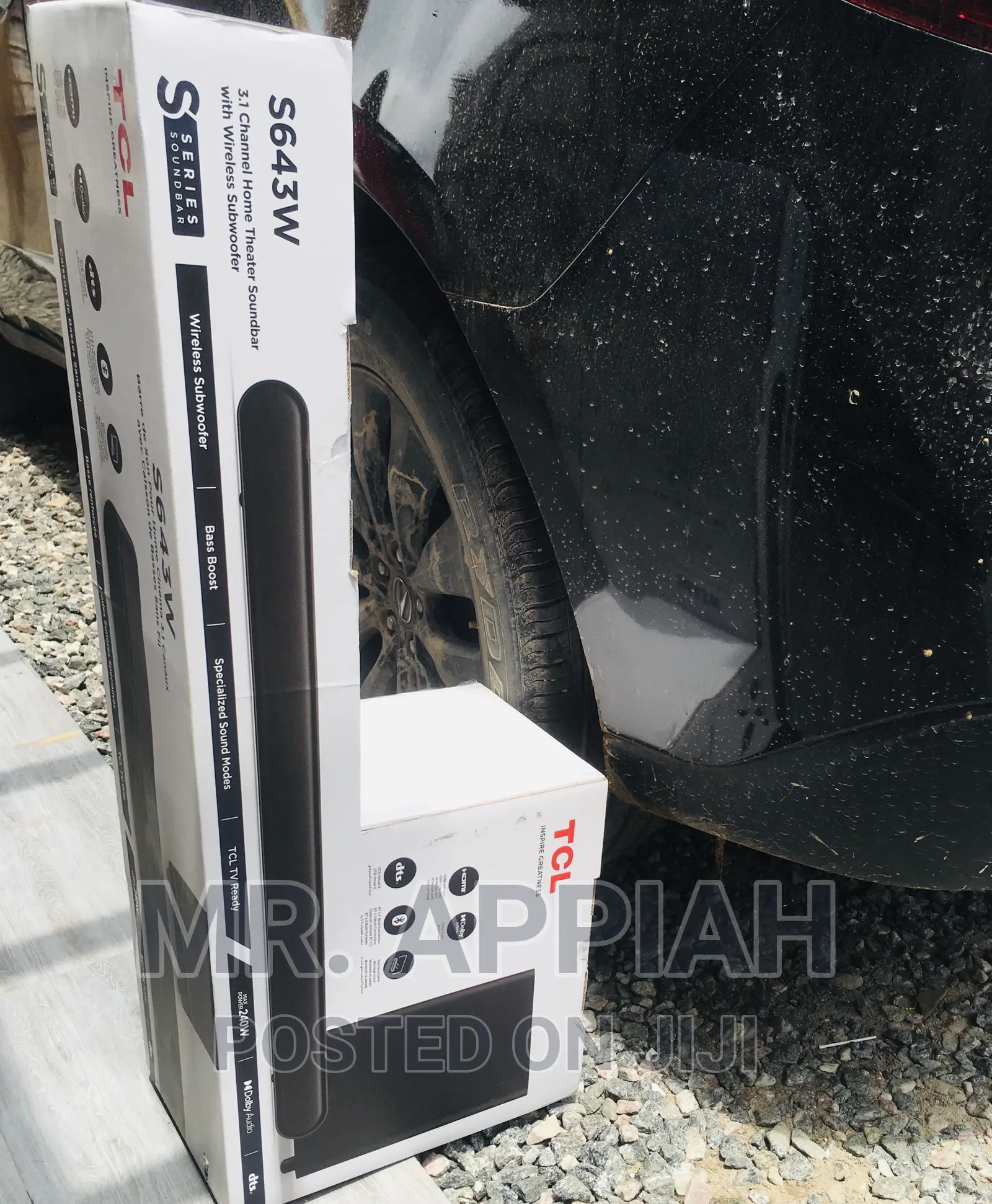 (S643W)TCL 3.1ch Bluetooth Sound Bar System(Black) 