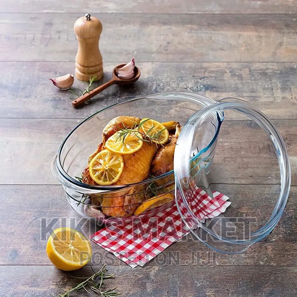 Pyrex Classic Borosilicate Serving Bowl With Cover 5.8l