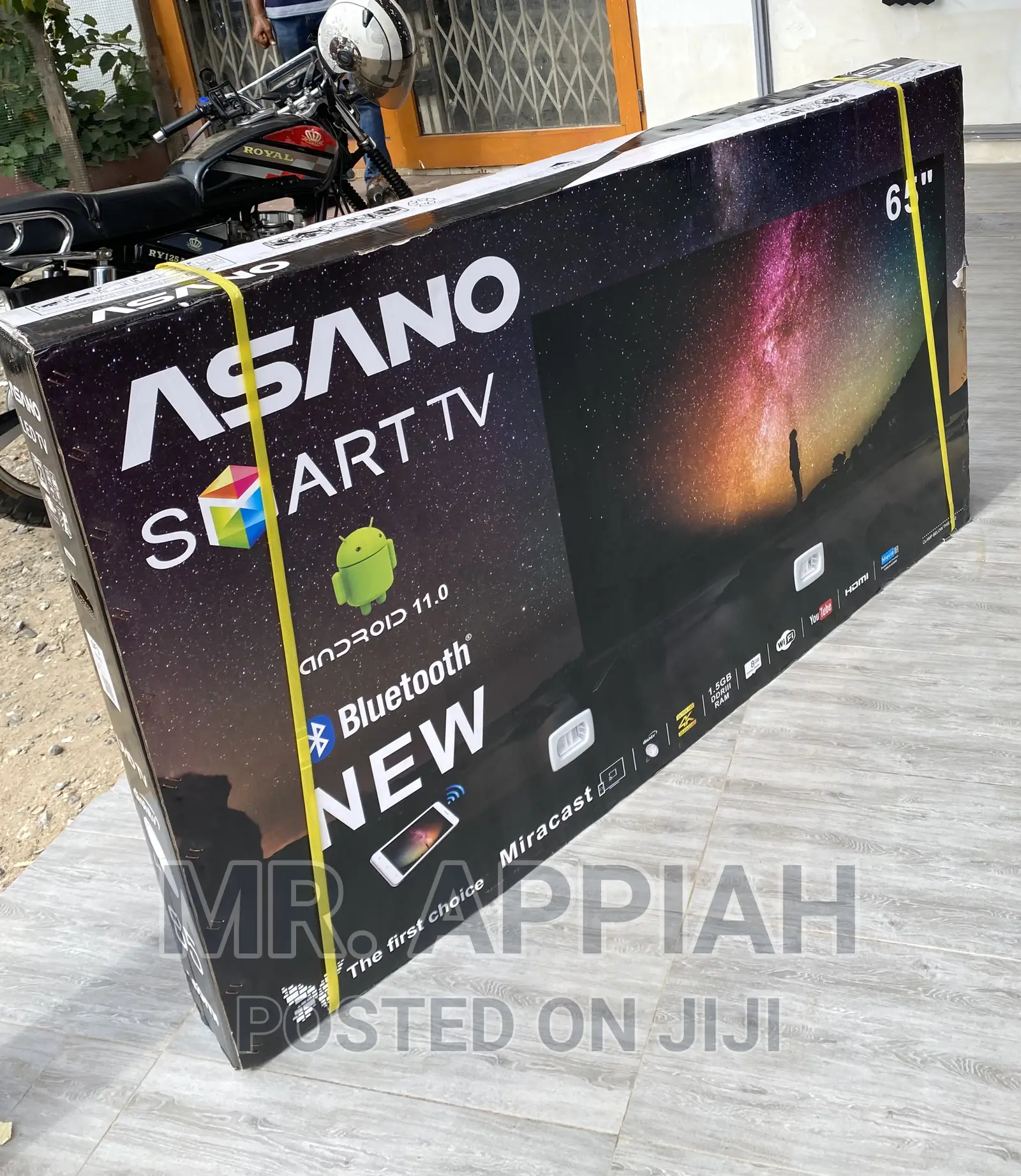 Shop Authentic Asano 75 Uhd Smart + Bluetooth Tv(Black).