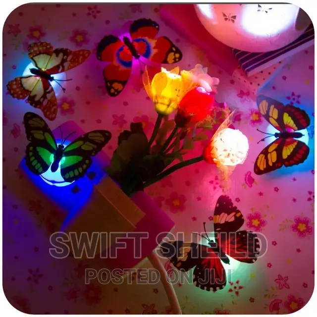 Butterfly Sticker With Lights