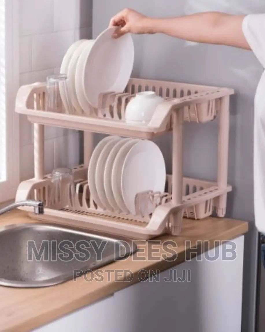 2 Tier Plastic Dish Rack