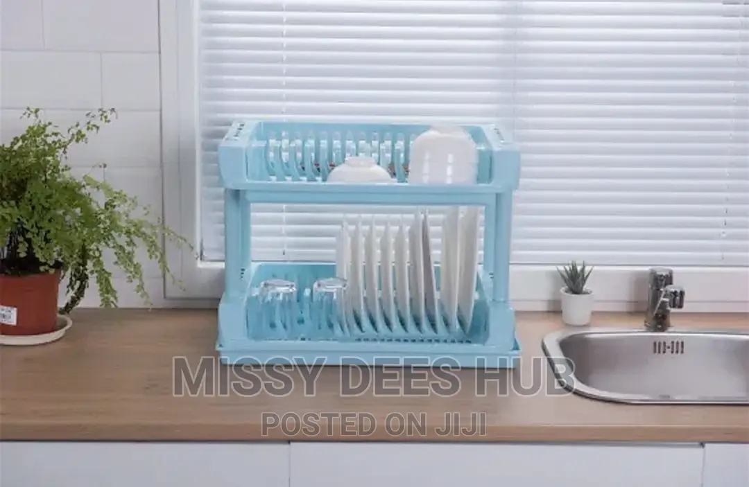 2 Tier Plastic Dish Rack