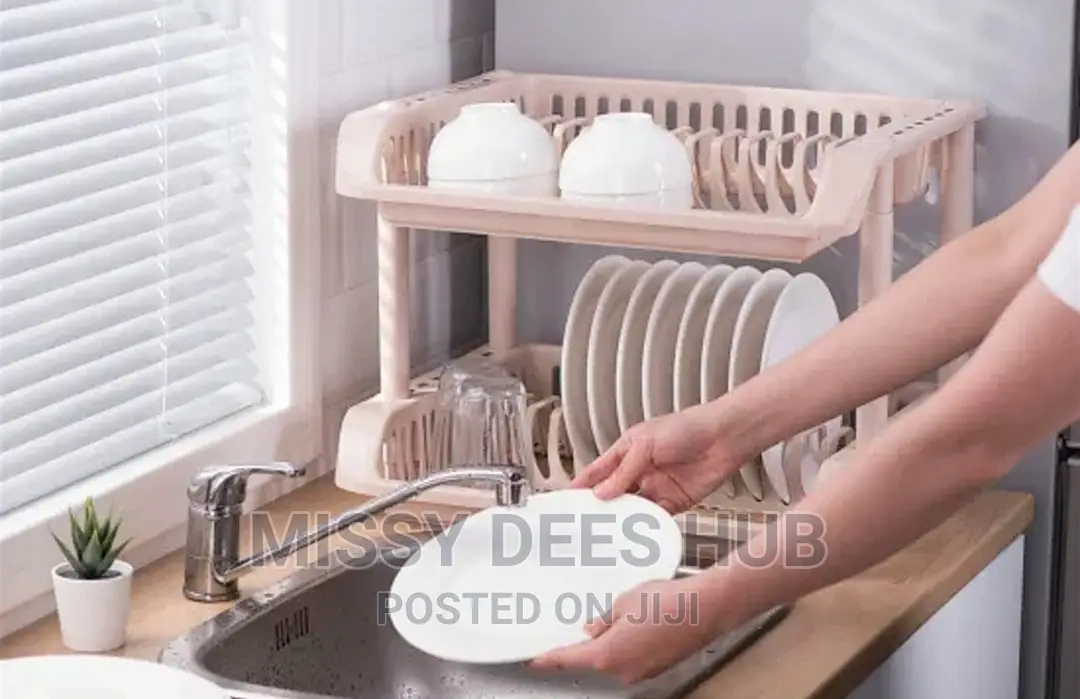 2 Tier Plastic Dish Rack
