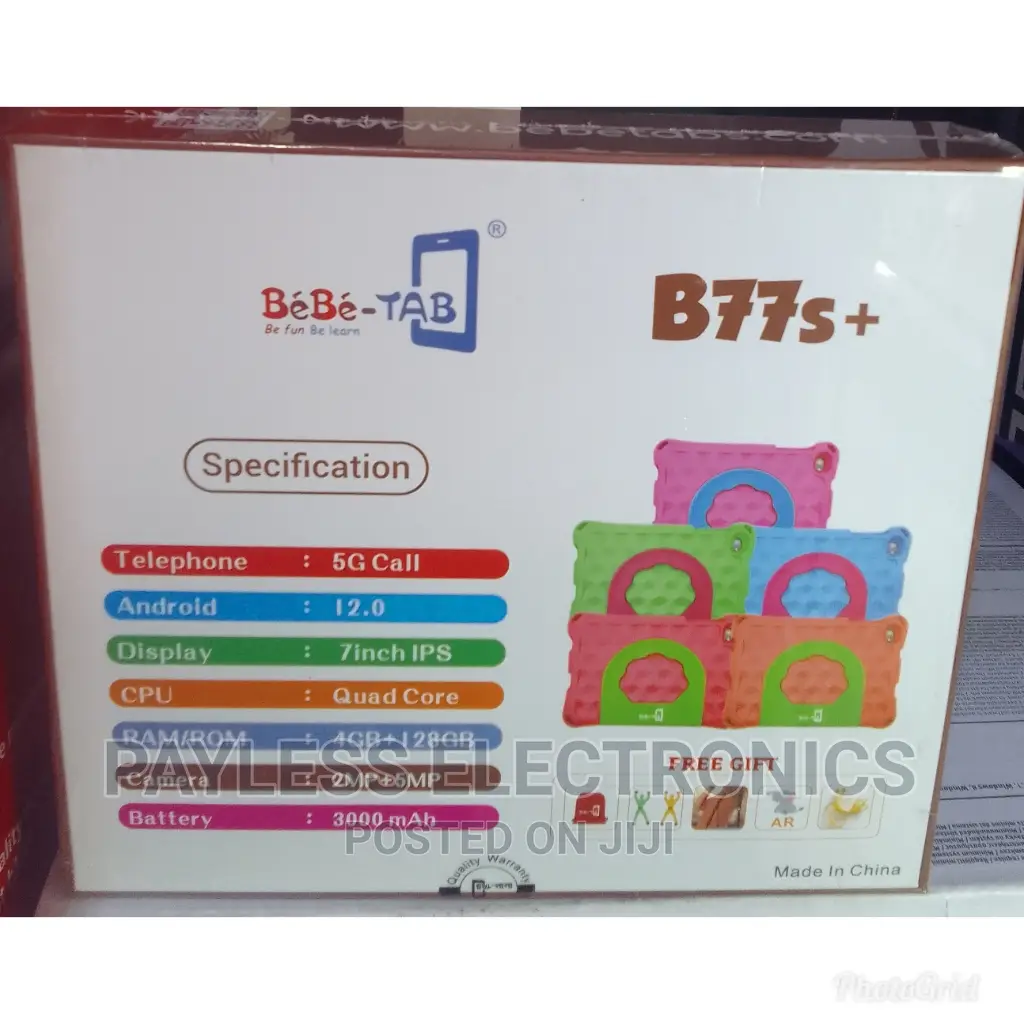 Bebe-Tab B77s Educational Android Kids Tablet