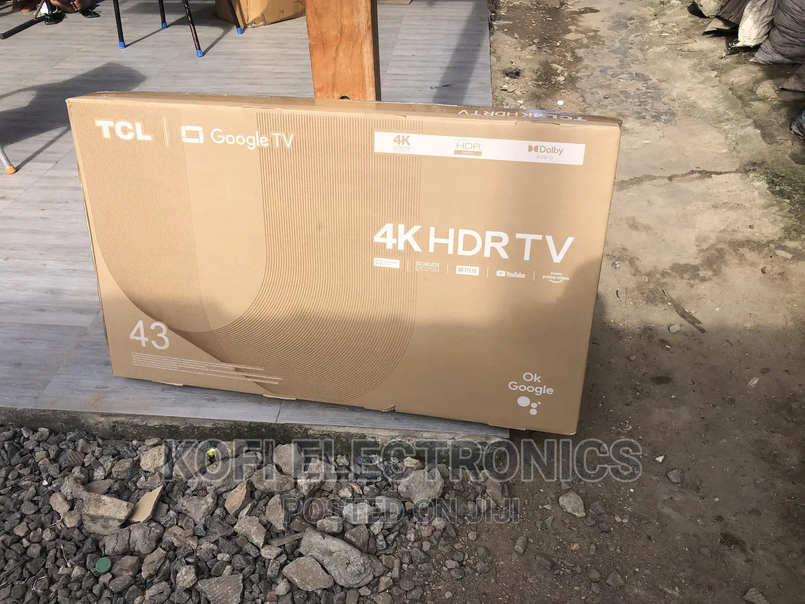Edgeless Design TCL 43′′ Smart Android HDR Google TV