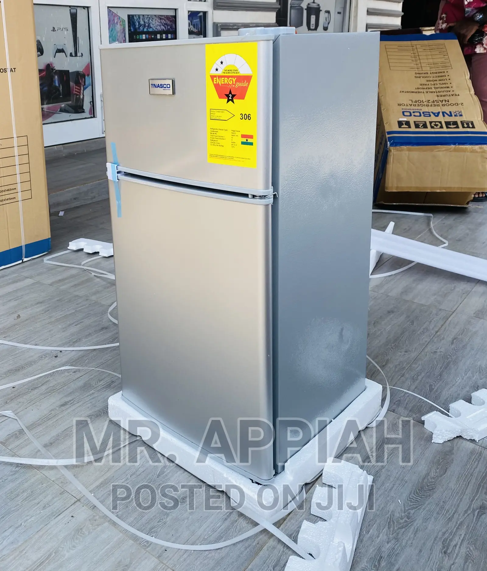 Shop Affordable Nasco Nasf2-10 Double Door Fridge(Silver).